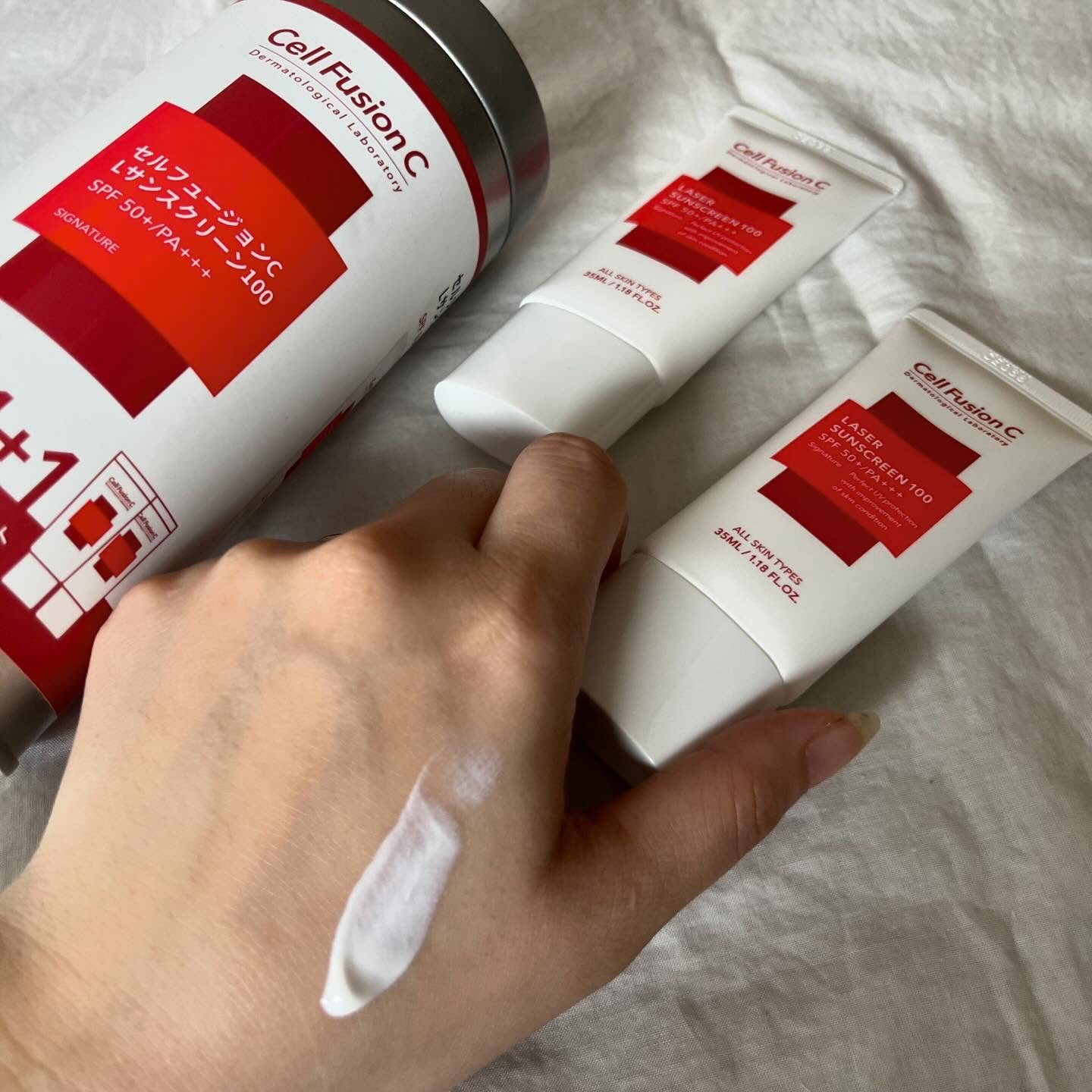 レーザーサンスクリーン 100/Cell Fusion C(セルフュージョンシー)/日焼け止めクリームを使ったクチコミ（3枚目）