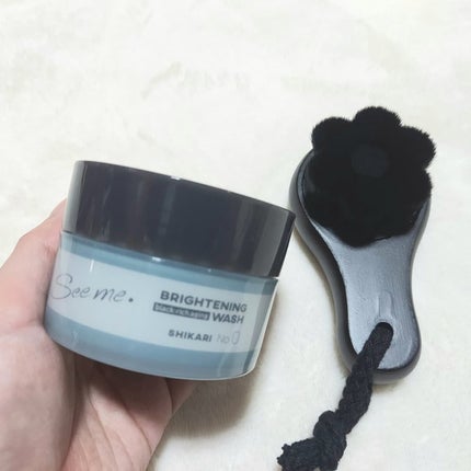BRIGHTENING WASH black/SHIKARI/洗い流すパック・マスクを使ったクチコミ(5枚目)