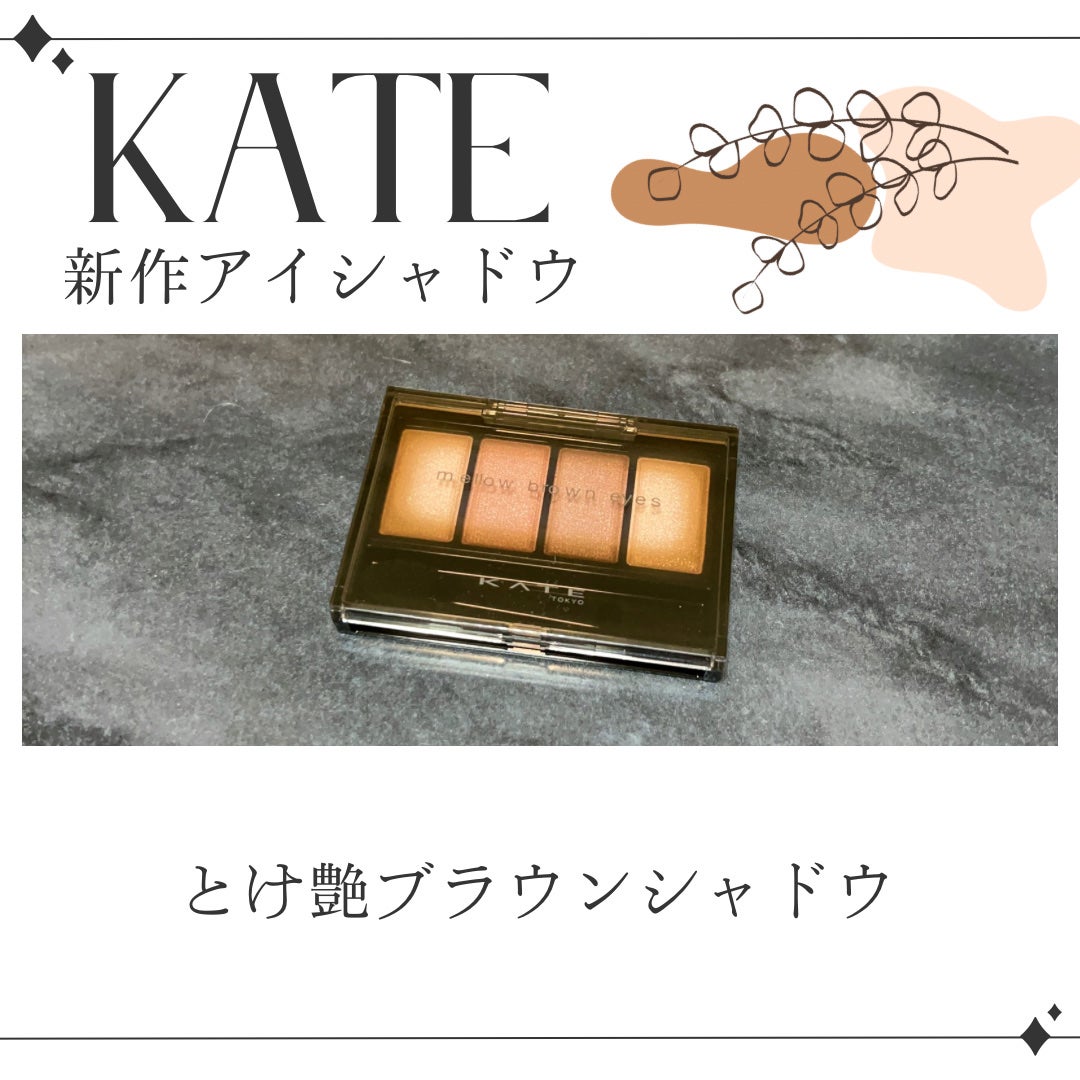 ケイト メロウブラウンアイズ/KATE/アイシャドウパレットを使ったクチコミ(1枚目)