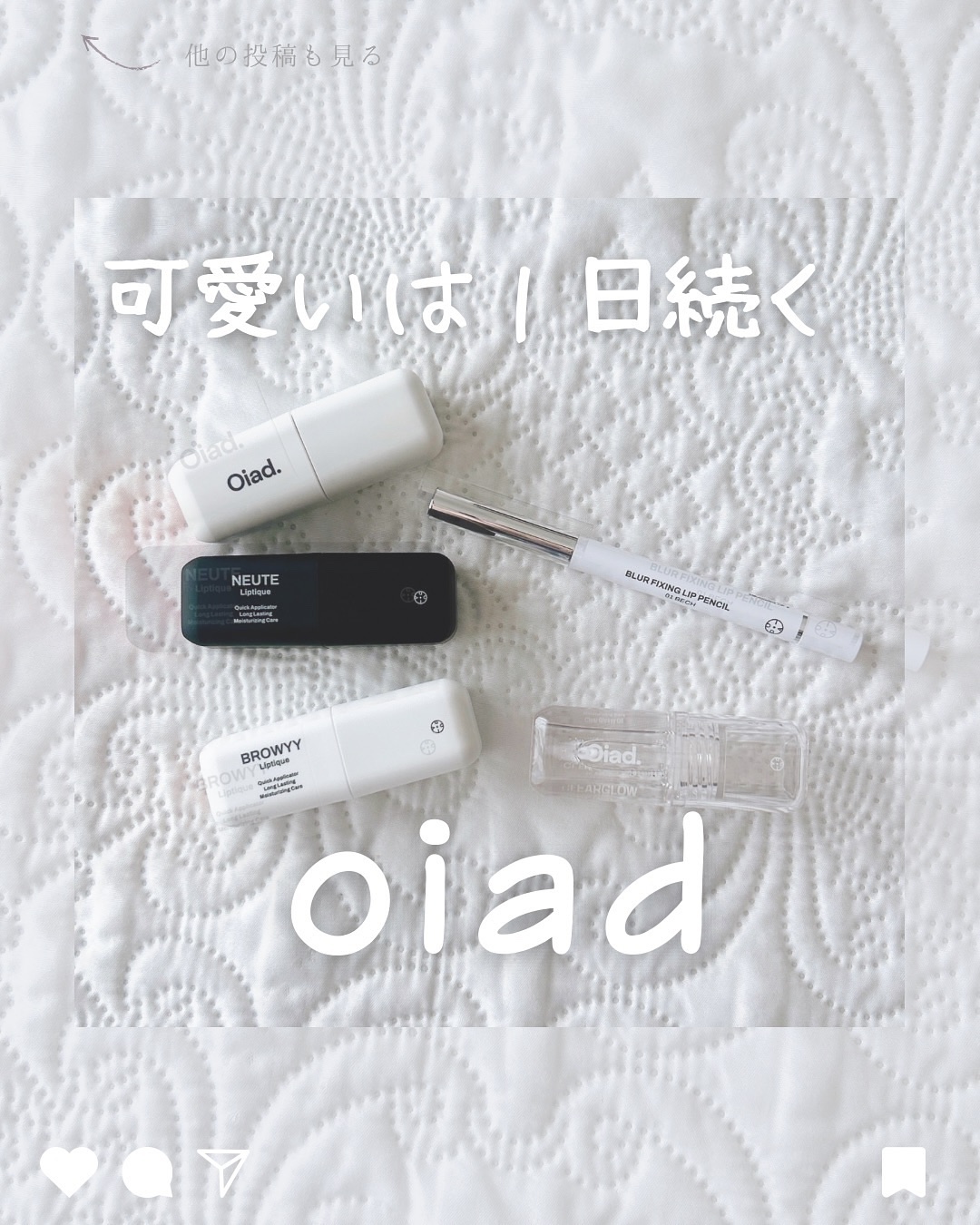 リップティーク/oiad/口紅を使ったクチコミ（1枚目）