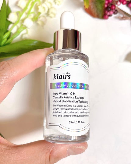 フレッシュリージュースドビタミンドロップ(35ml)/Klairs/美容液を使ったクチコミ(4枚目)