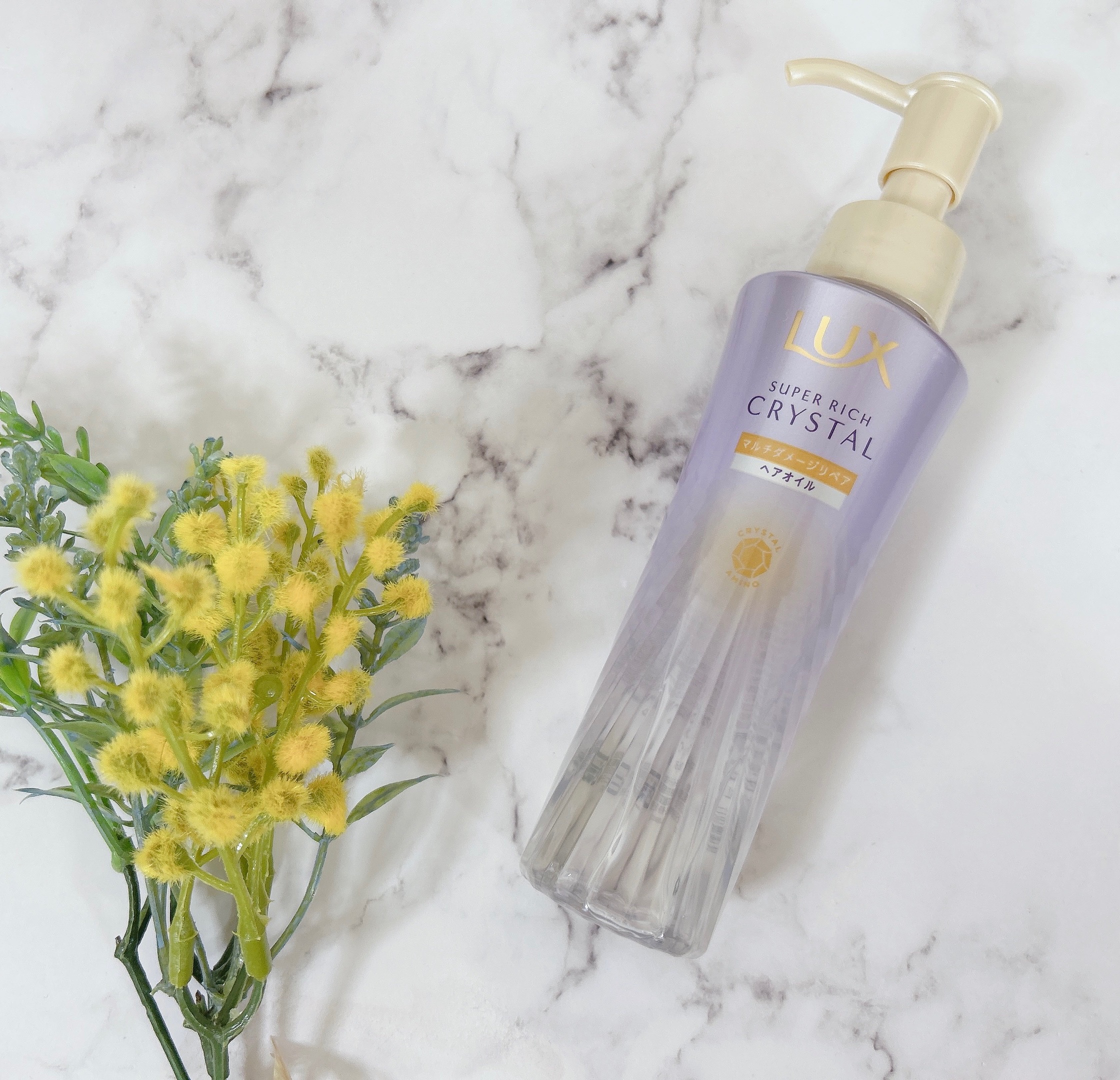 ラックス スーパーリッチクリスタル マルチダメージリペア ヘアオイル/LUX/ヘアオイルを使ったクチコミ（2枚目）