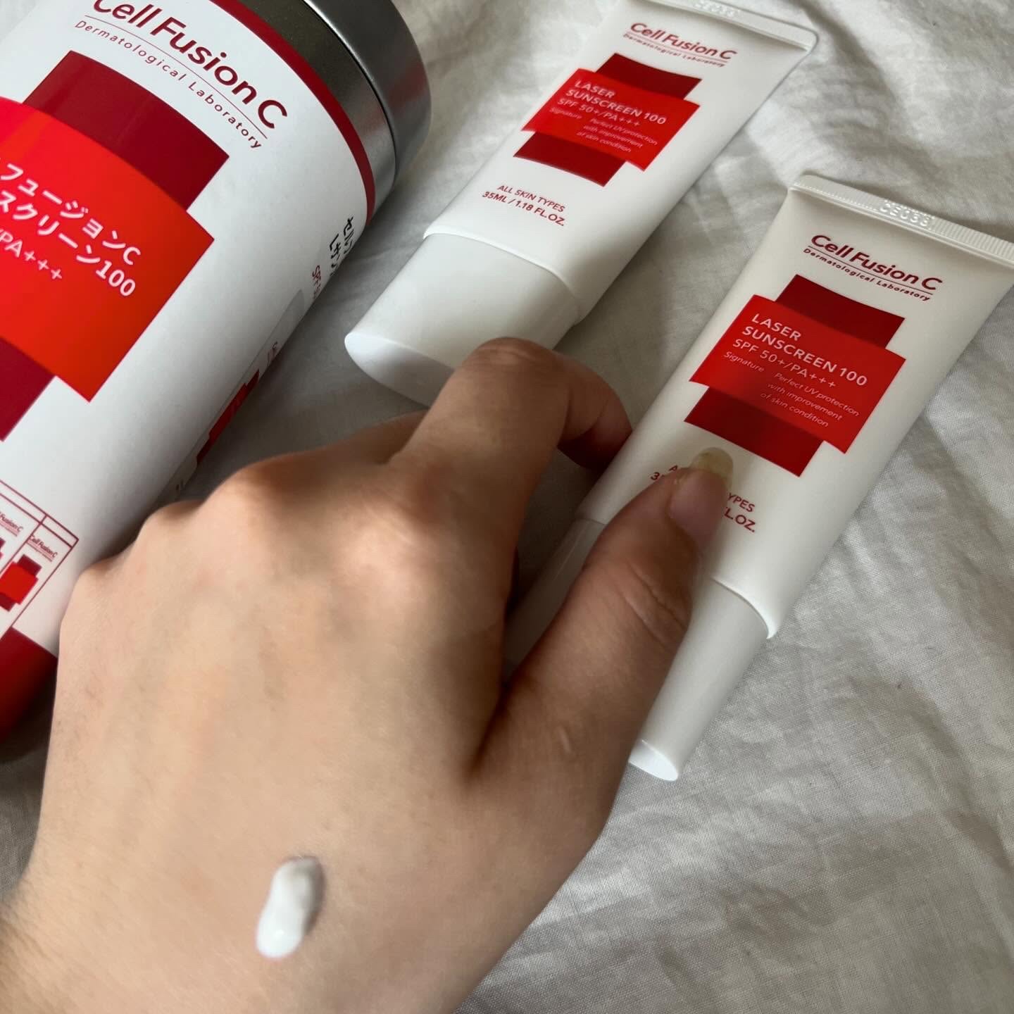 レーザーサンスクリーン 100/Cell Fusion C(セルフュージョンシー)/日焼け止めクリームを使ったクチコミ（2枚目）
