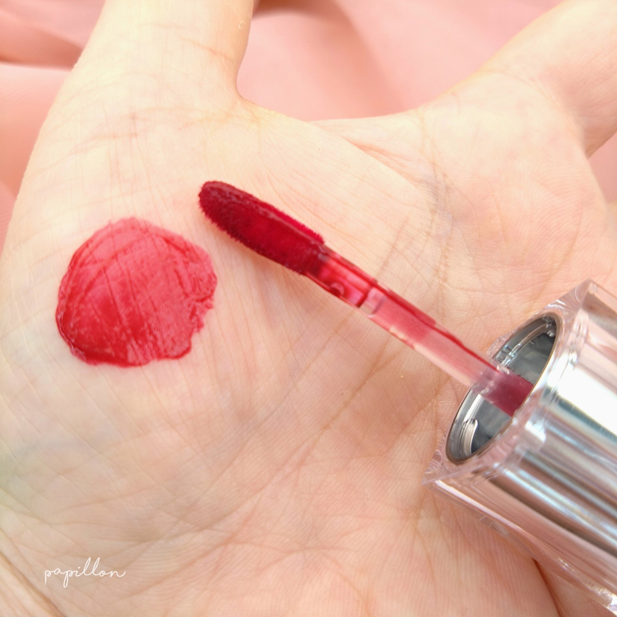 ゲットイットティント ウォーターフルバター/TONYMOLY/リップティントを使ったクチコミ（2枚目）