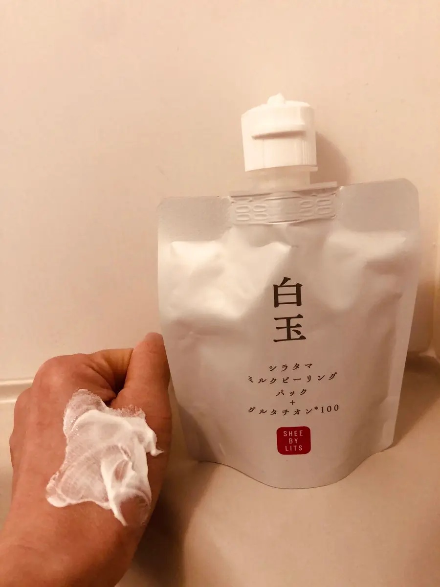 SHEE BY LITS 白玉ミルクピーリングパック/リッツ/洗い流すパック・マスクを使ったクチコミ（3枚目）