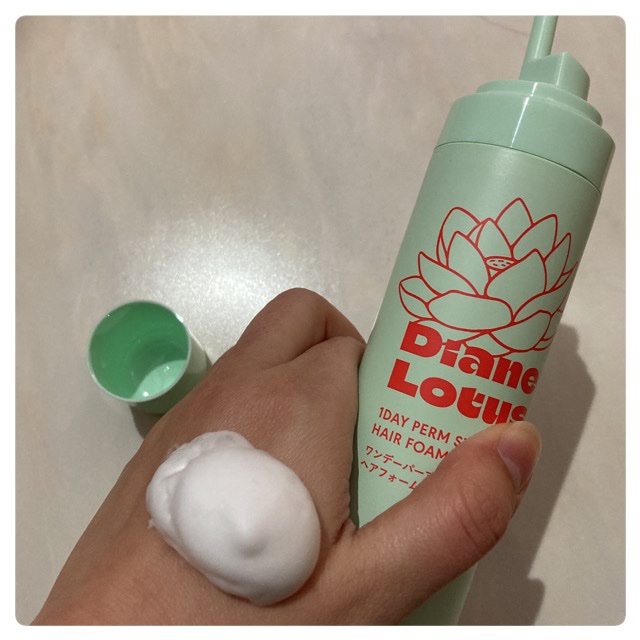 ロータス ワンデーパーマスタイル ヘアフォーム ティー＆シトラスの香り/ダイアン/その他スタイリングを使ったクチコミ（2枚目）