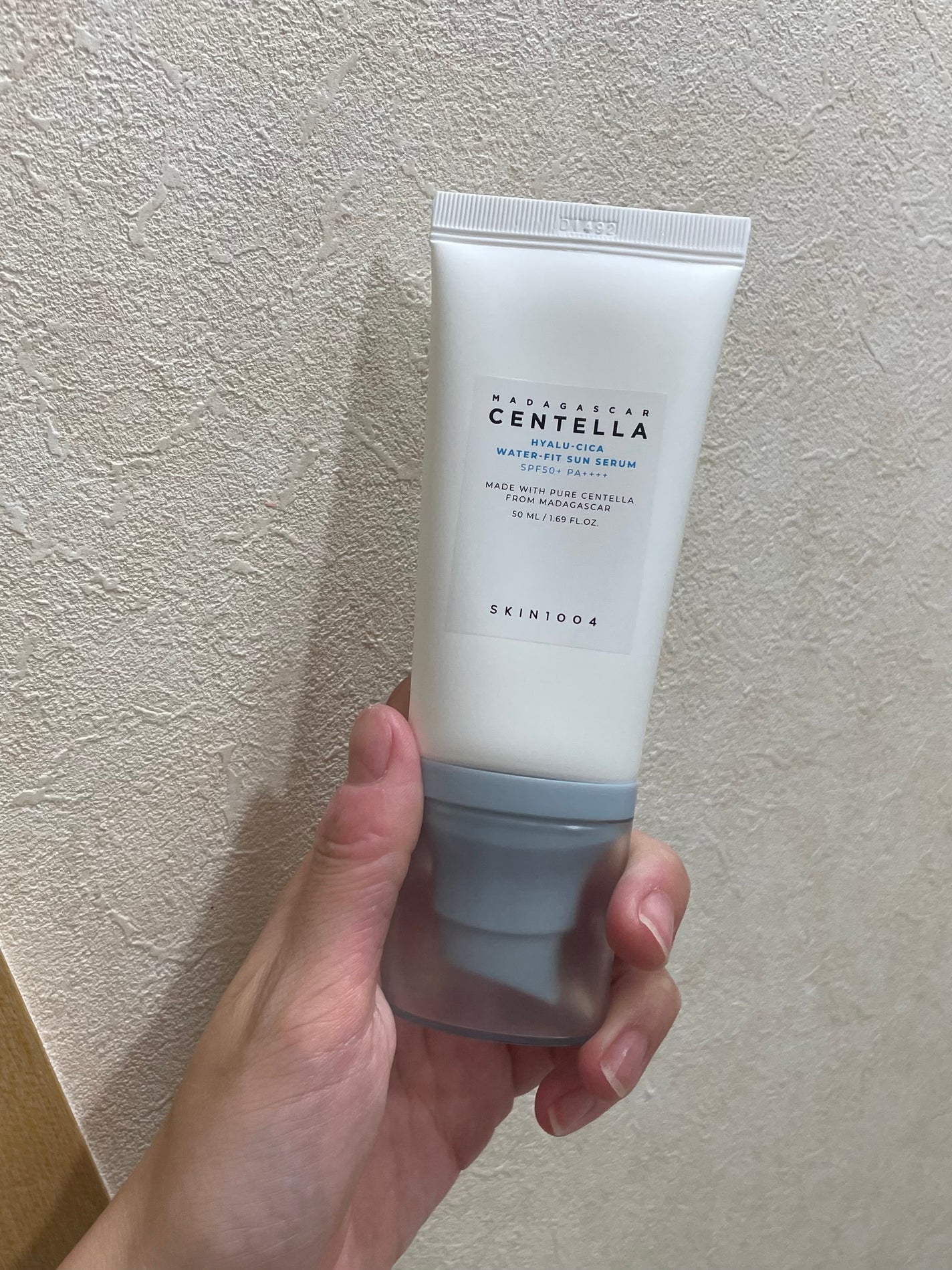 ヒアルーシカ ウォーターフィット サンセラム/SKIN1004/日焼け止めローションを使ったクチコミ(1枚目)