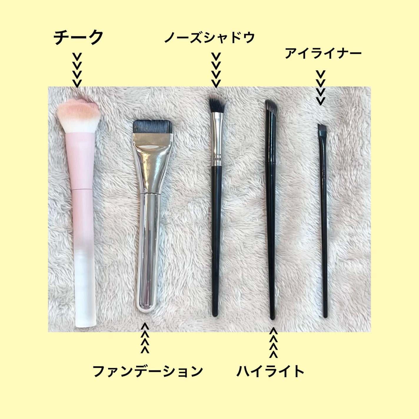 貴族のゴールド メイクブラシ11本セット 化粧ポーチ付き/SIXPLUS/メイクブラシを使ったクチコミ(6枚目)