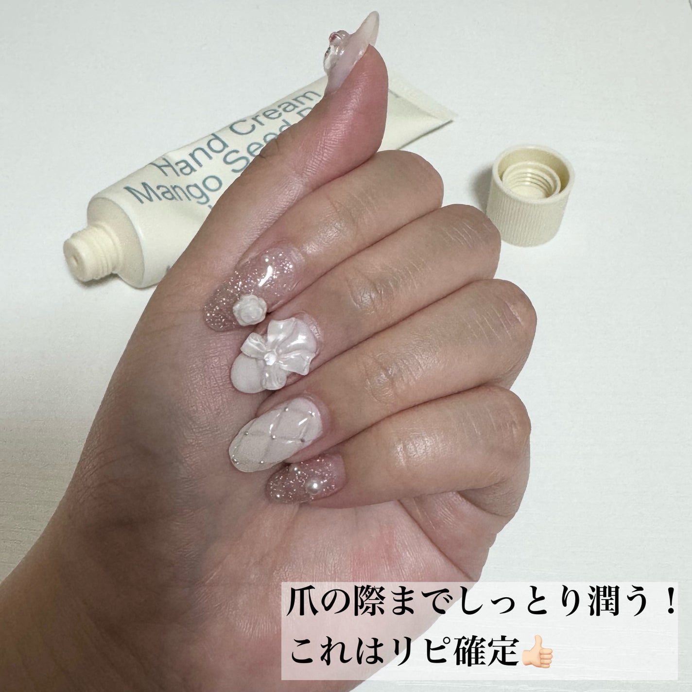 パフュームシルキーハンドクリーム/hetras/ハンドクリームを使ったクチコミ(4枚目)