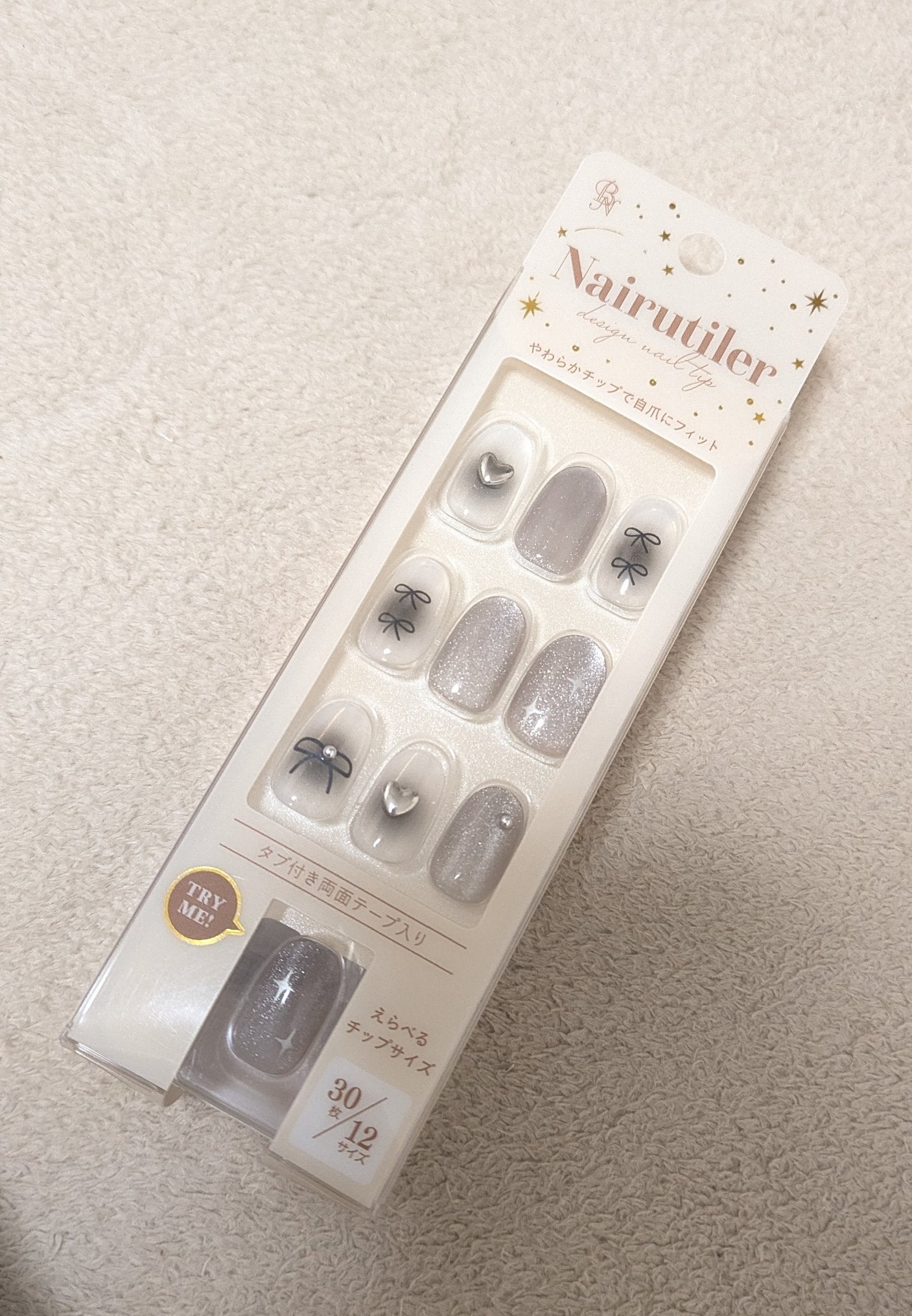 Nairutiler ネイルティア ネイルチップ/ビー・エヌ/ネイルチップ・パーツを使ったクチコミ(1枚目)