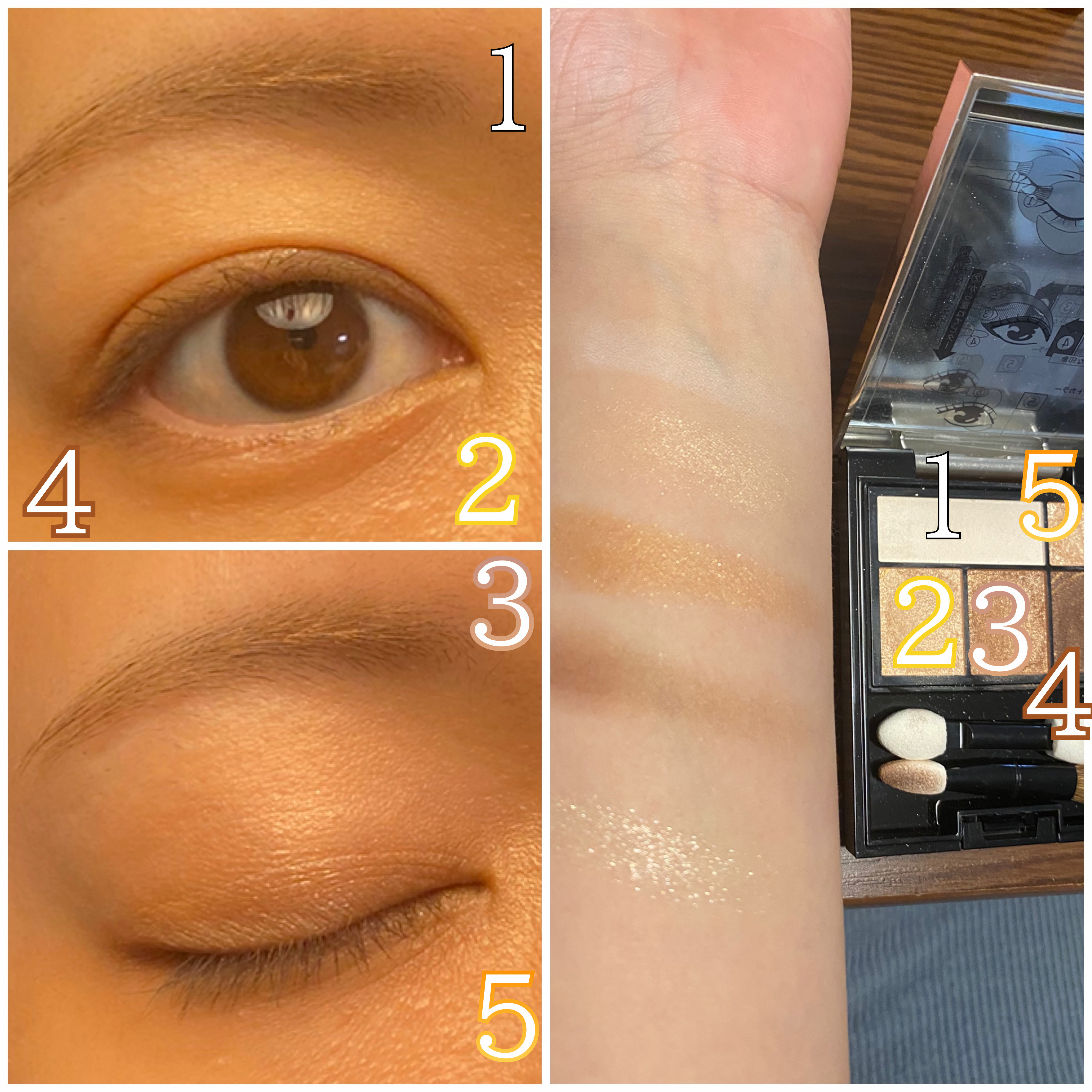 ドラマティックスタイリングアイズ/マキアージュ/アイシャドウパレットを使ったクチコミ（2枚目）