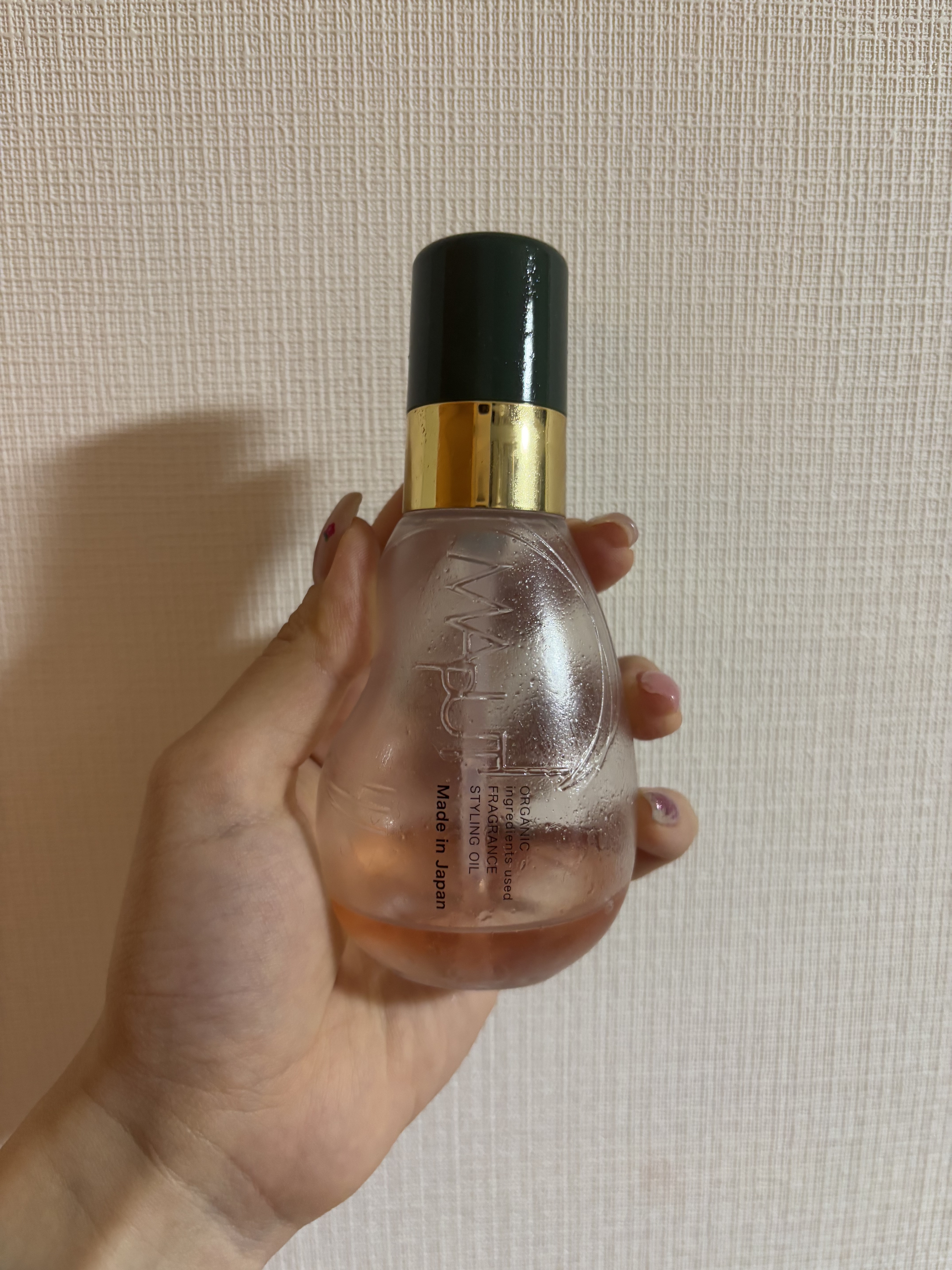 オーガニックフレグランススタイリングオイル MAPUTI/MAPUTI/ヘアオイルを使ったクチコミ（1枚目）