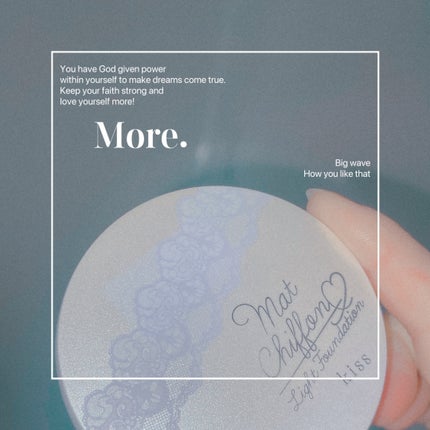 マットシフォンパクト UV/KiSS/プレストパウダーを使ったクチコミ(1枚目)