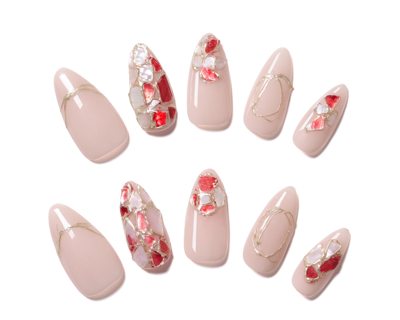 ネイルチップ（ネイルブック×iromikkeネイルコレクション） NIN02（XS）