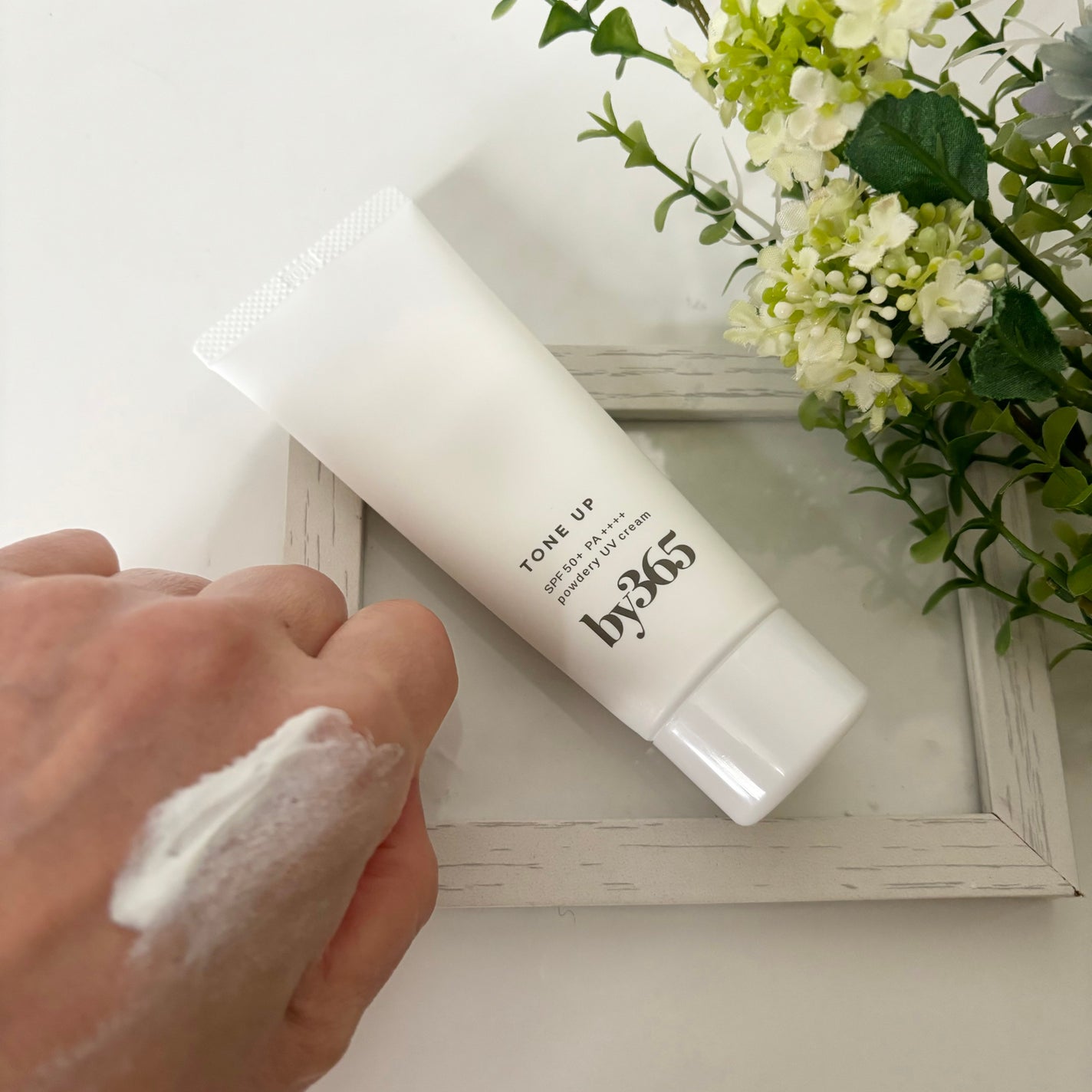 by365 パウダリーUVクリーム トーンアップ/ナリスアップ/日焼け止め・UVケアを使ったクチコミ(3枚目)