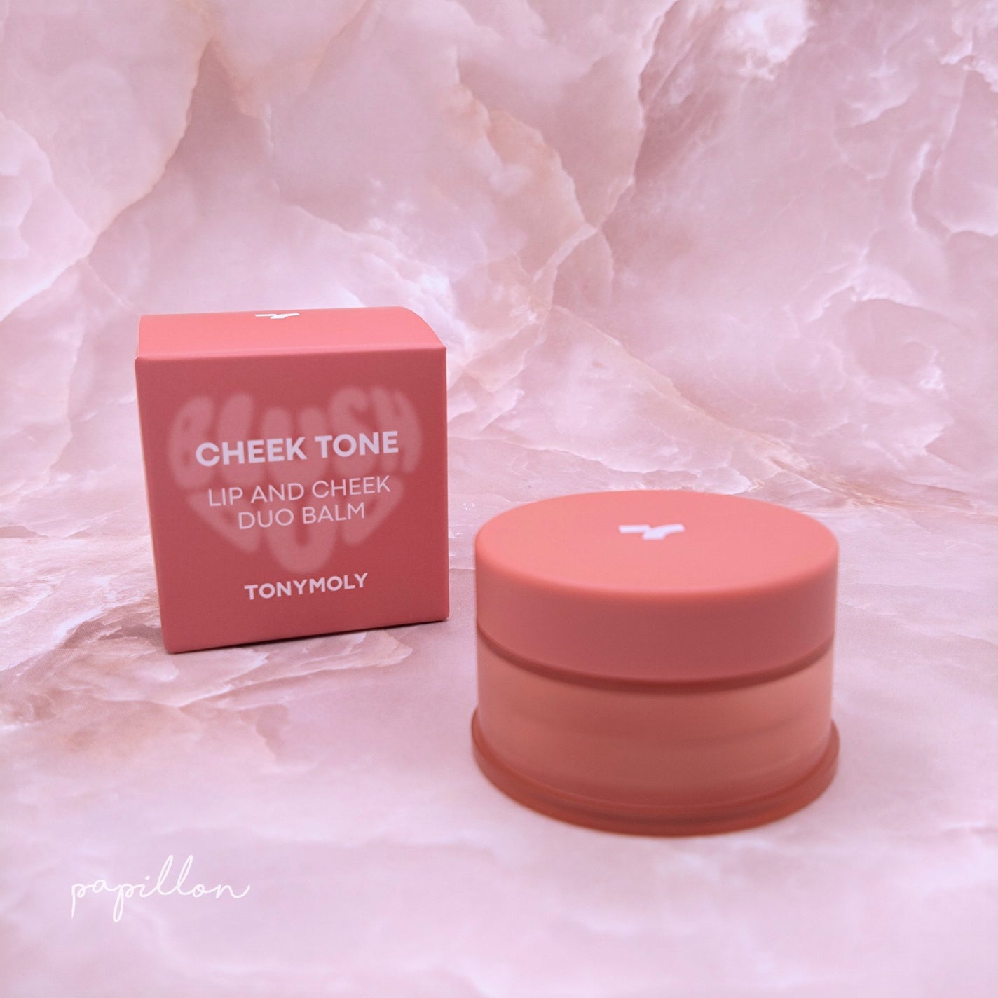 チークトーン リップ&チーク デュオバーム/TONYMOLY/口紅を使ったクチコミ(1枚目)