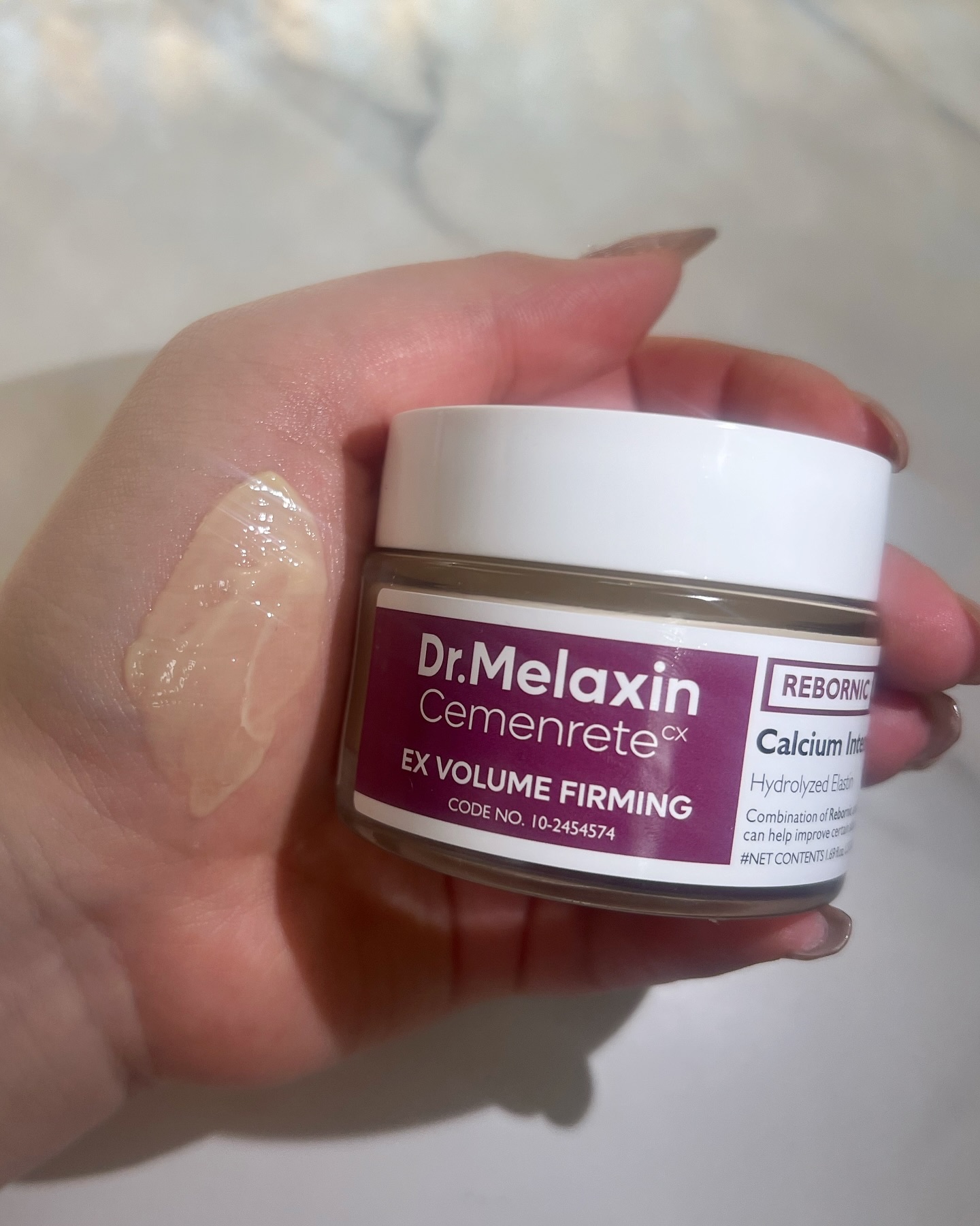 Cemenrete Calcium Intense Cream/Dr.Melaxin/フェイスクリームを使ったクチコミ（3枚目）