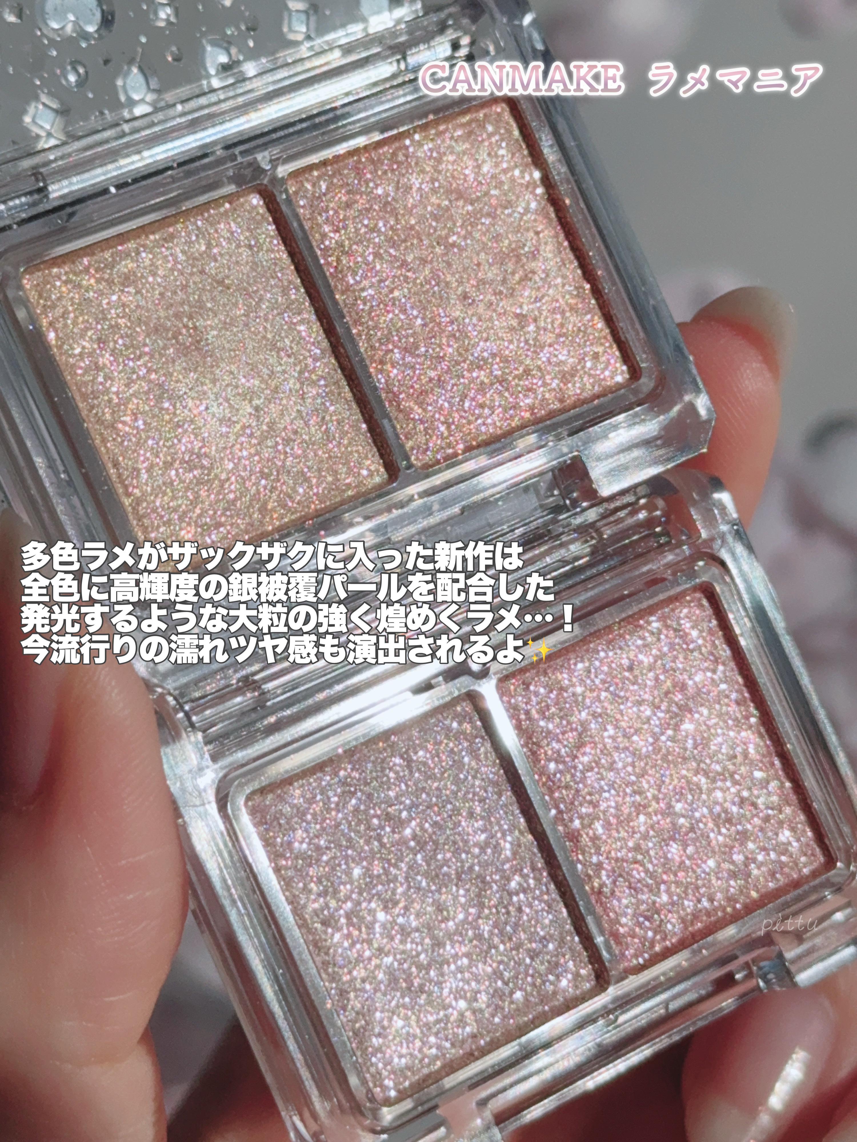 ラメマニア/キャンメイク/アイシャドウを使ったクチコミ（2枚目）