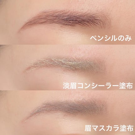 淡眉コンシーラー/シークレットサロン/眉マスカラを使ったクチコミ(3枚目)