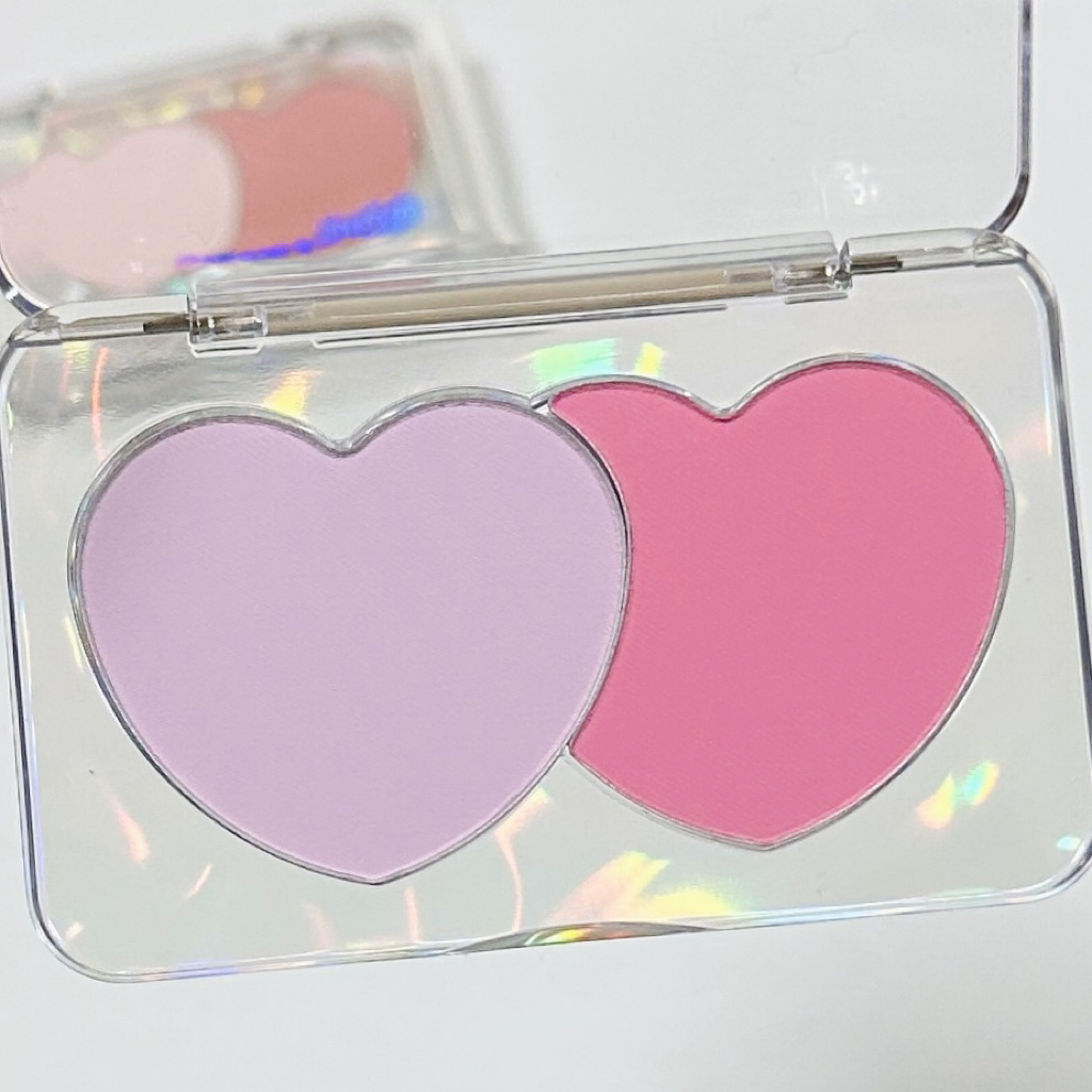 ハートポップデュオブラッシャー/ETUDE/パウダーチークを使ったクチコミ（2枚目）