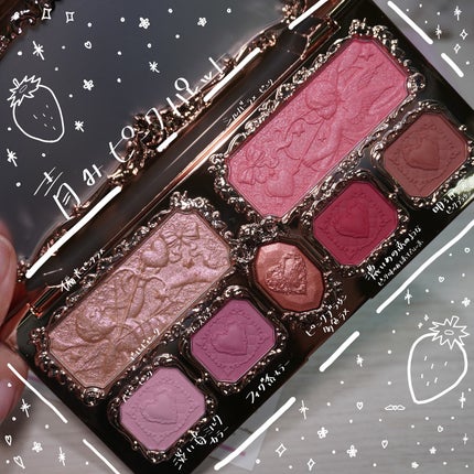 ストロベリーキューピッドコレクション メイクアップパレット/FlowerKnows/アイシャドウパレットを使ったクチコミ(3枚目)