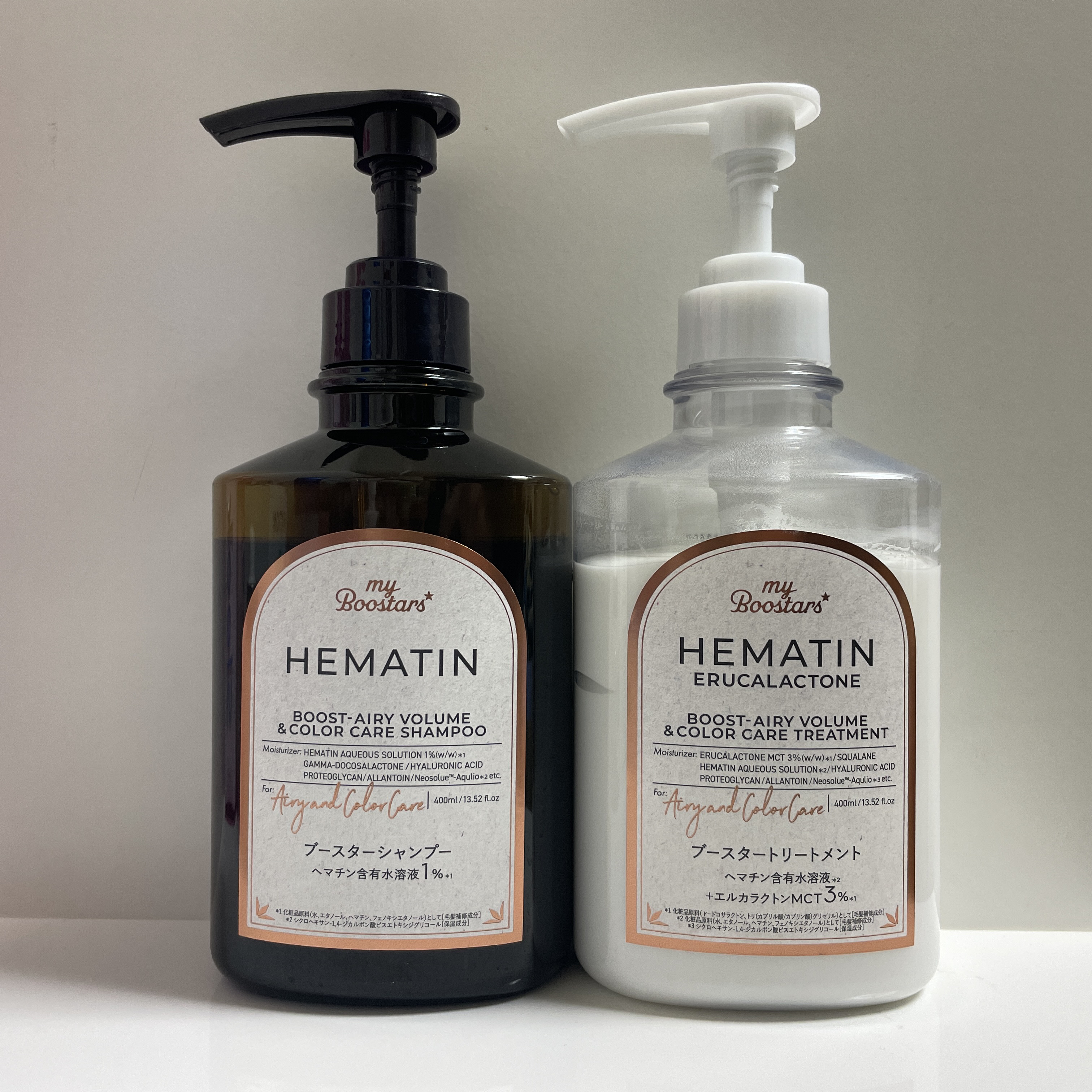 ヘマチン ブースター シャンプー /トリートメント ペアー＆ムスクの香り/マイブースターズ/市販シャンプーを使ったクチコミ（1枚目）