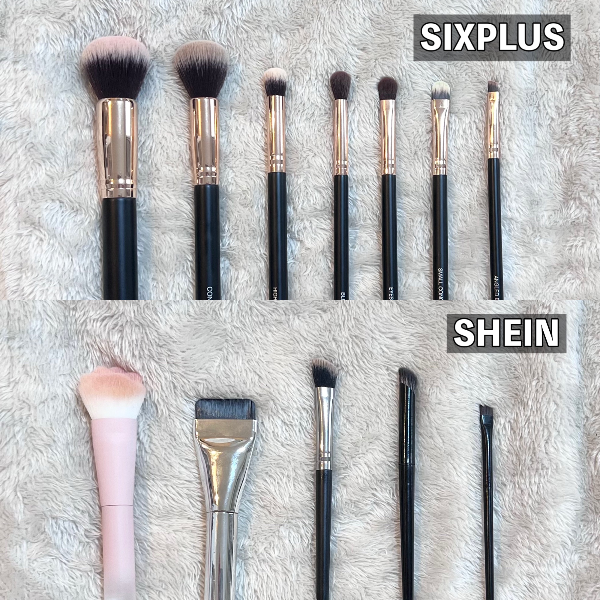 貴族のゴールド メイクブラシ11本セット 化粧ポーチ付き/SIXPLUS/メイクブラシを使ったクチコミ（2枚目）