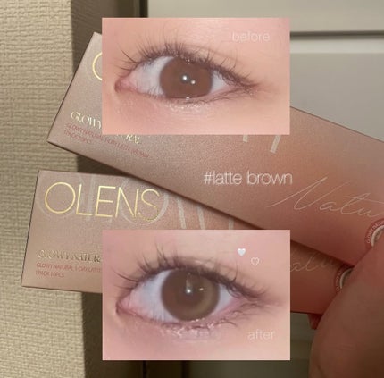 Glowy Natural 1Day/OLENS/カラーコンタクトレンズを使ったクチコミ(2枚目)