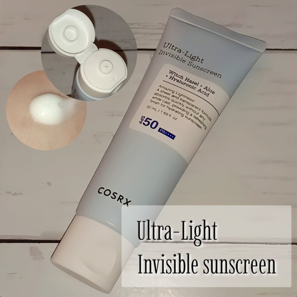 ウルトラライト透明UVクリーム/COSRX/日焼け止めクリームを使ったクチコミ（1枚目）