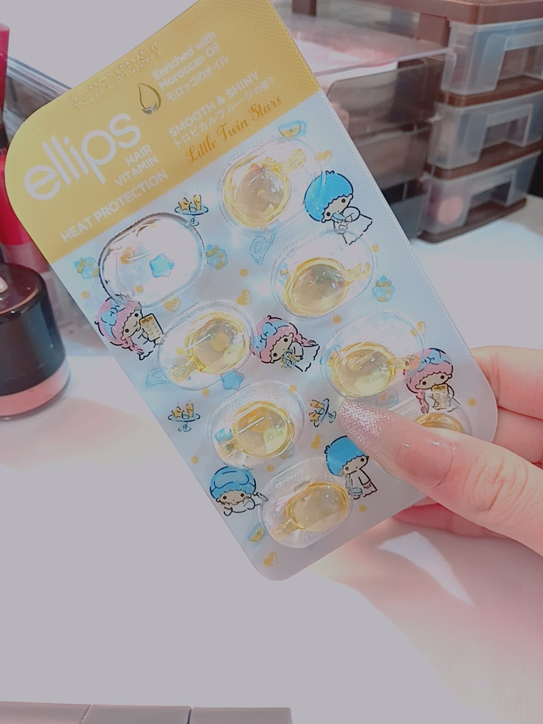 ヘアーオイル【スムース＆シャイニー】/ellips/ヘアオイルを使ったクチコミ（1枚目）