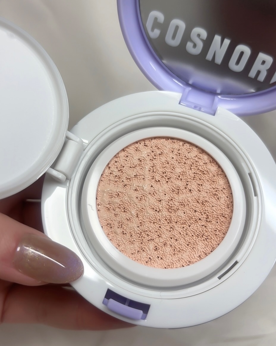 パンテノールバリアクッション/COSNORI/クッションファンデーションを使ったクチコミ（2枚目）