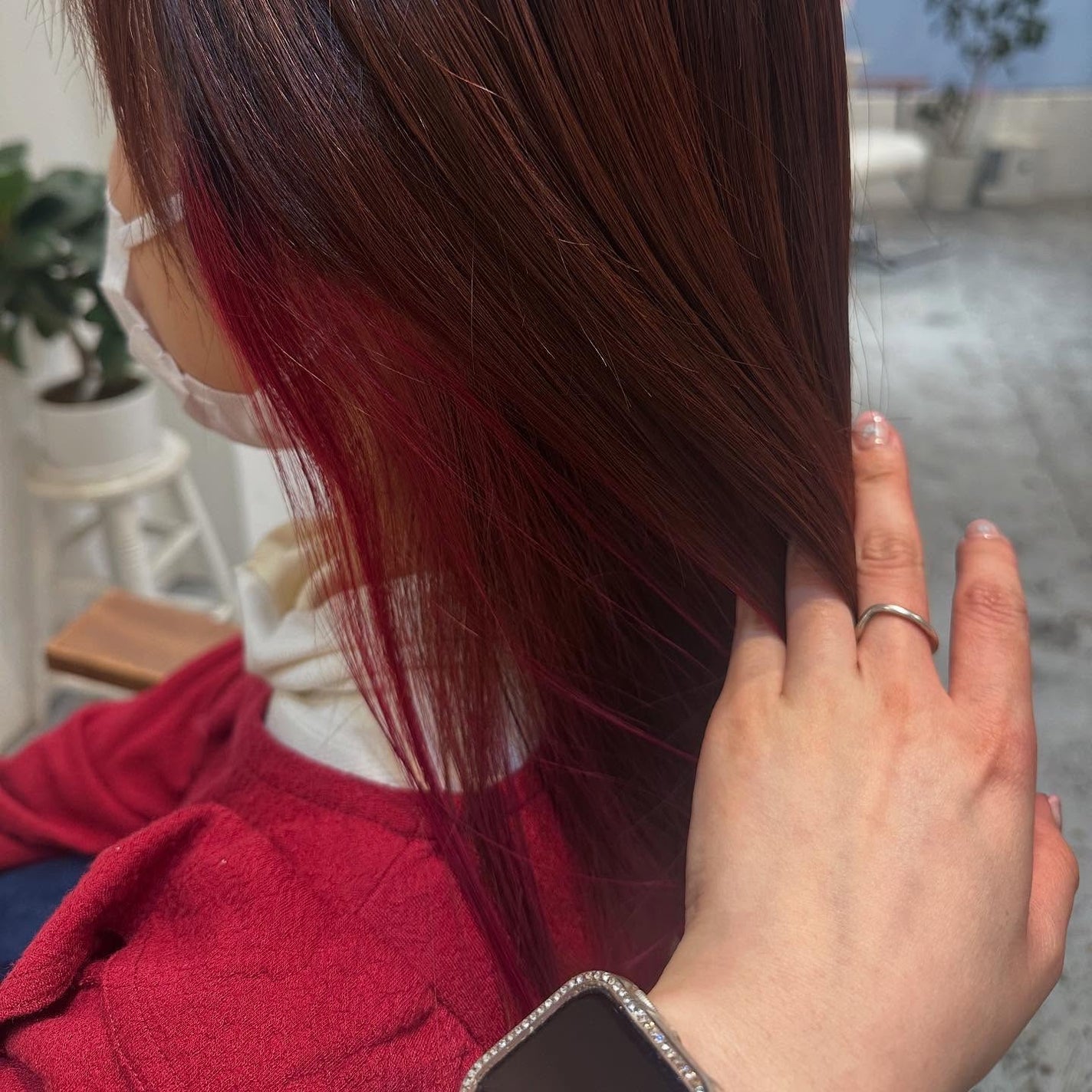 ♡a y a n e♡ 美容師✂️ 【フォロバ100】 on LIPS 「..ベリー系のピンクカラー🎀💕💓💗🔥🔥春のイメチェンに♪#ピン..」(1枚目)