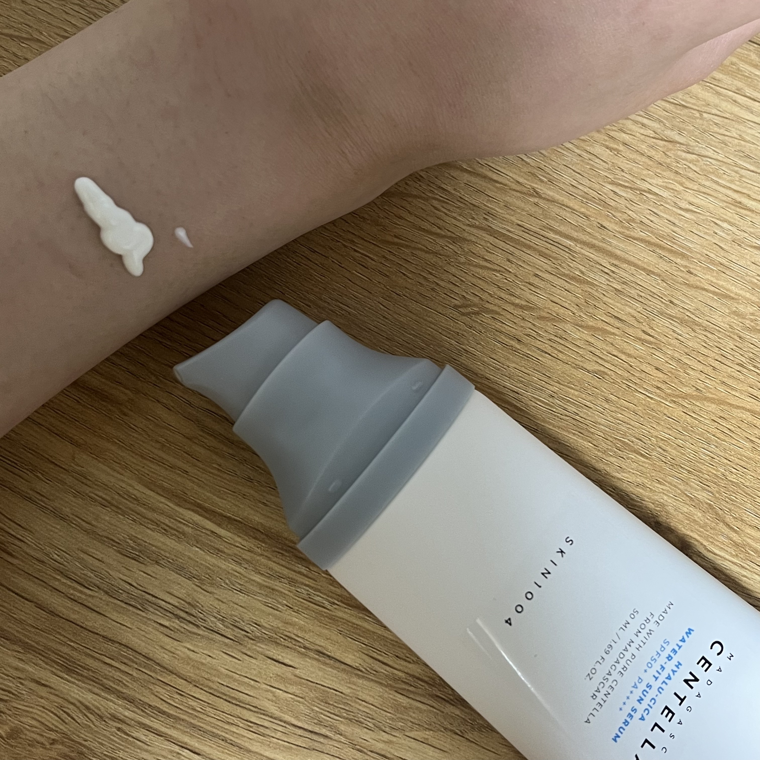 ヒアルーシカ ウォーターフィット サンセラム/SKIN1004/日焼け止めローションを使ったクチコミ（2枚目）