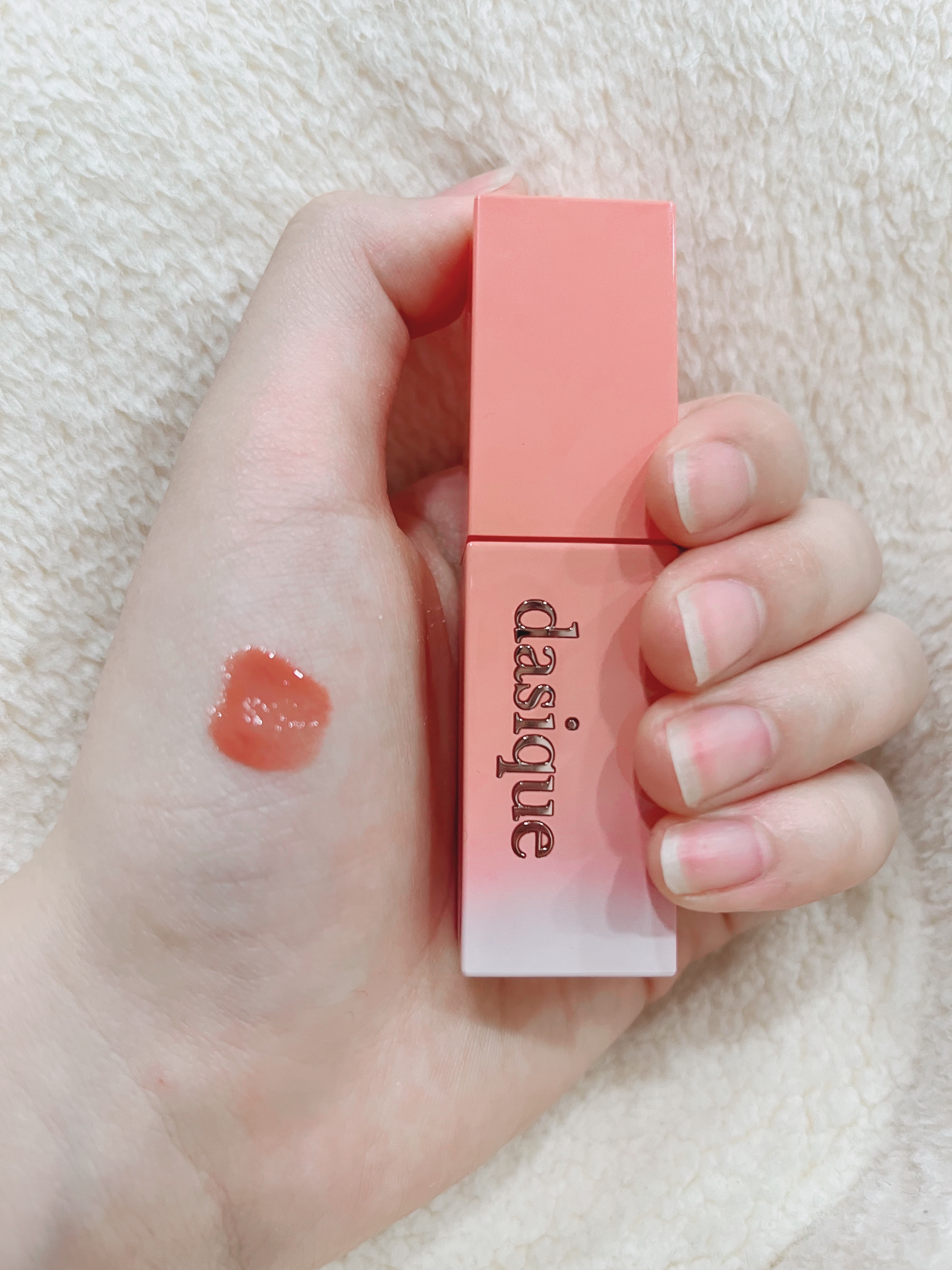 ジューシーデュイティント/dasique/リップティントを使ったクチコミ（3枚目）