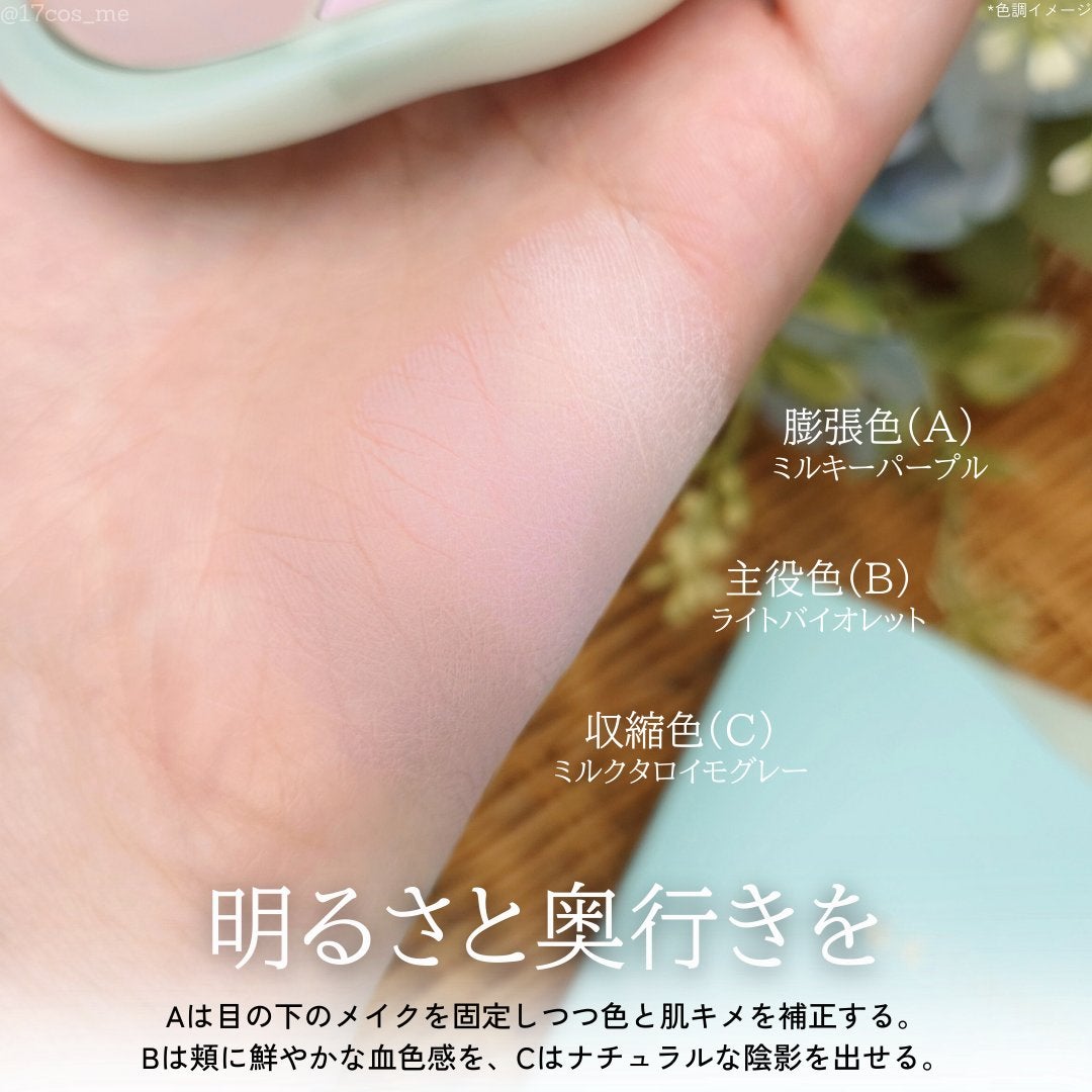 TIMAGE 3色チークパレット/TIMAGE/パウダーチークを使ったクチコミ(3枚目)