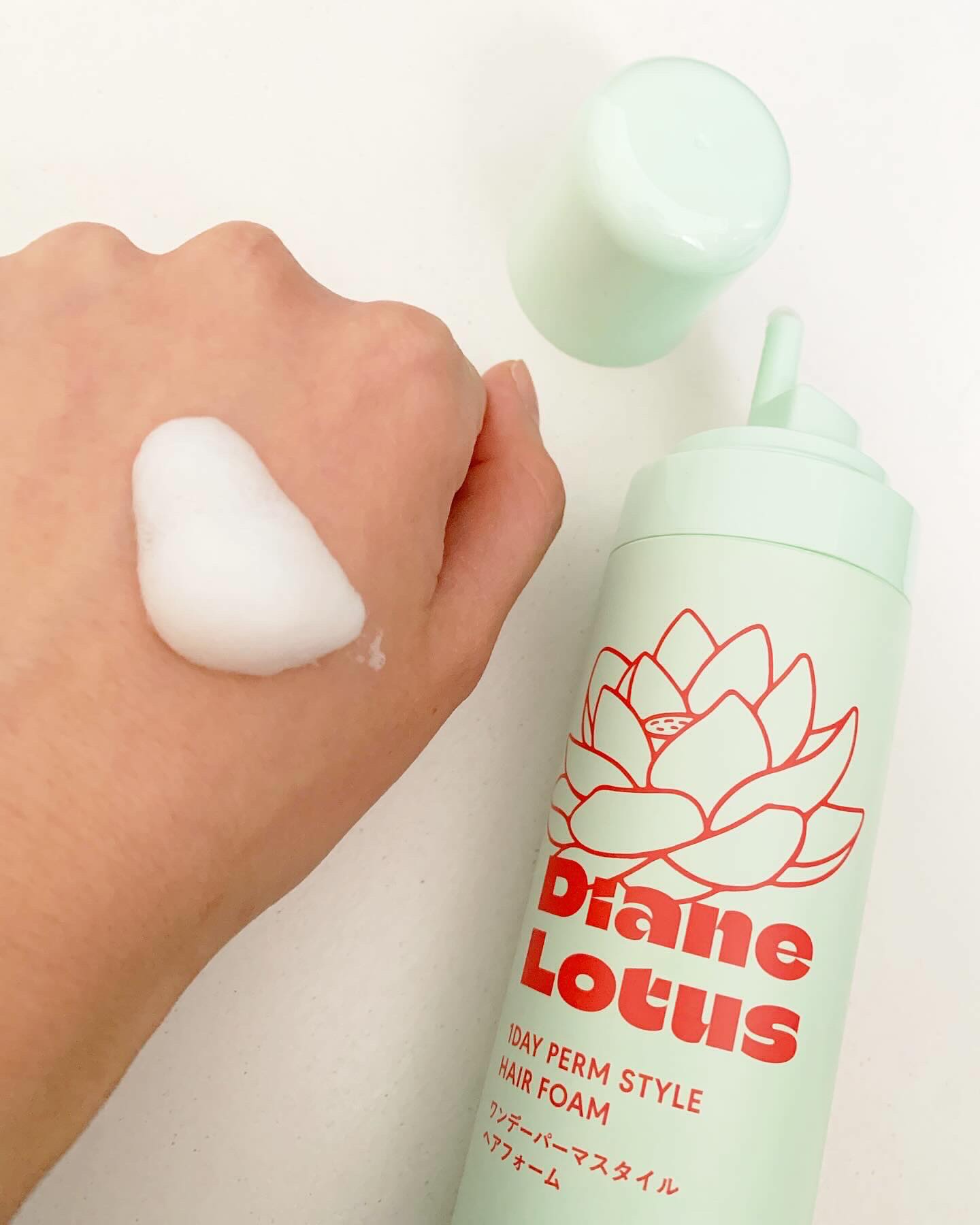 ロータス ワンデーパーマスタイル ヘアフォーム ティー＆シトラスの香り/ダイアン/その他スタイリングを使ったクチコミ（2枚目）