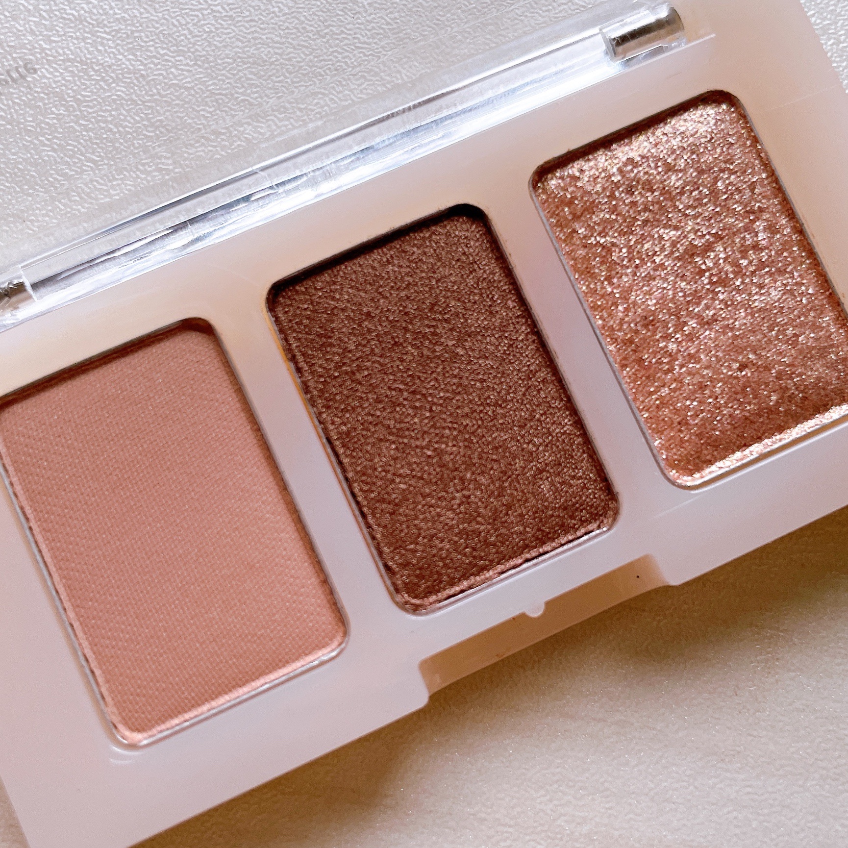 トリプルアイパレット/hana by hince/アイシャドウパレットを使ったクチコミ（2枚目）