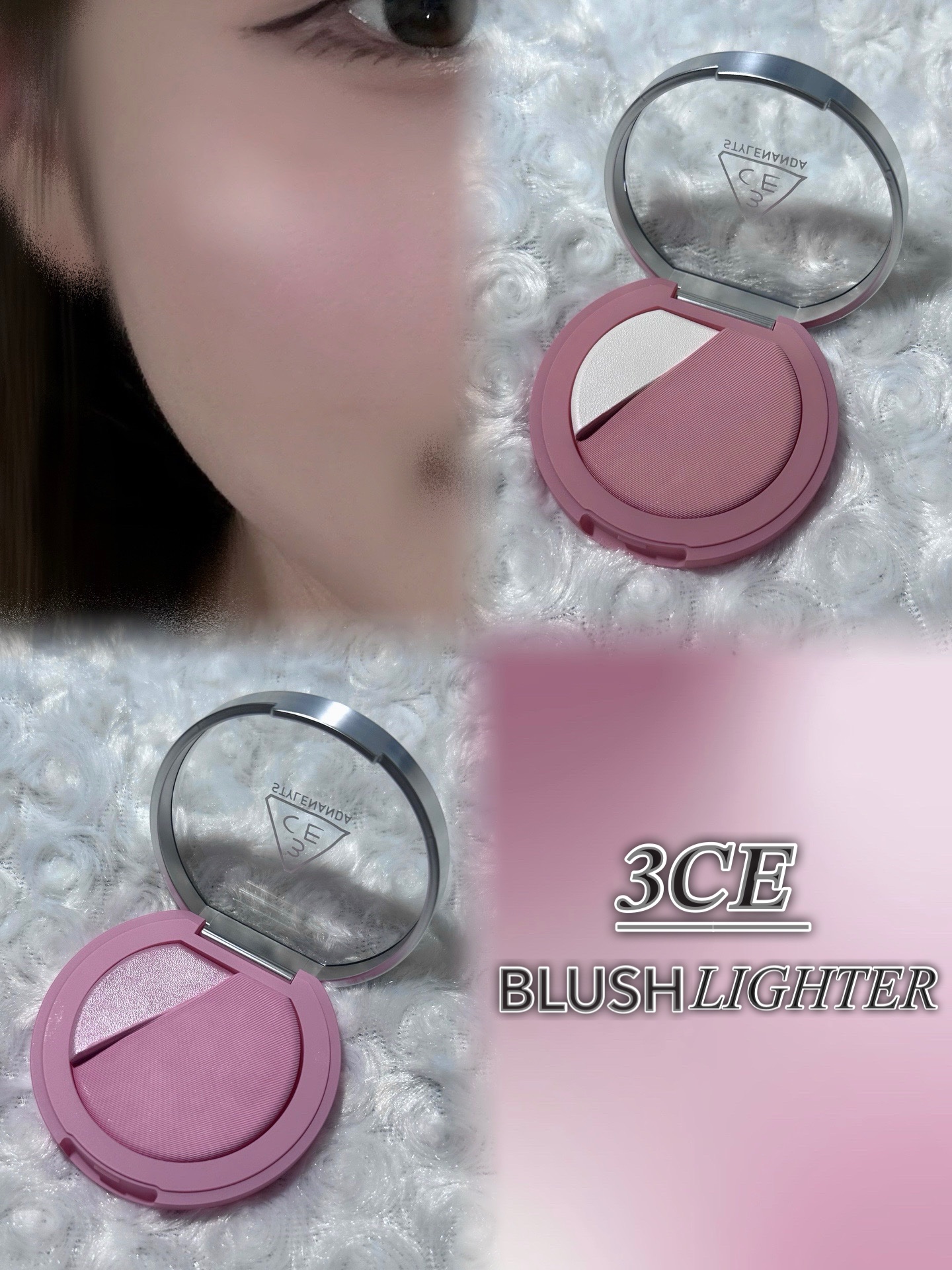 3CE ブラッシュライター スリック/3CE/パウダーチークを使ったクチコミ（1枚目）