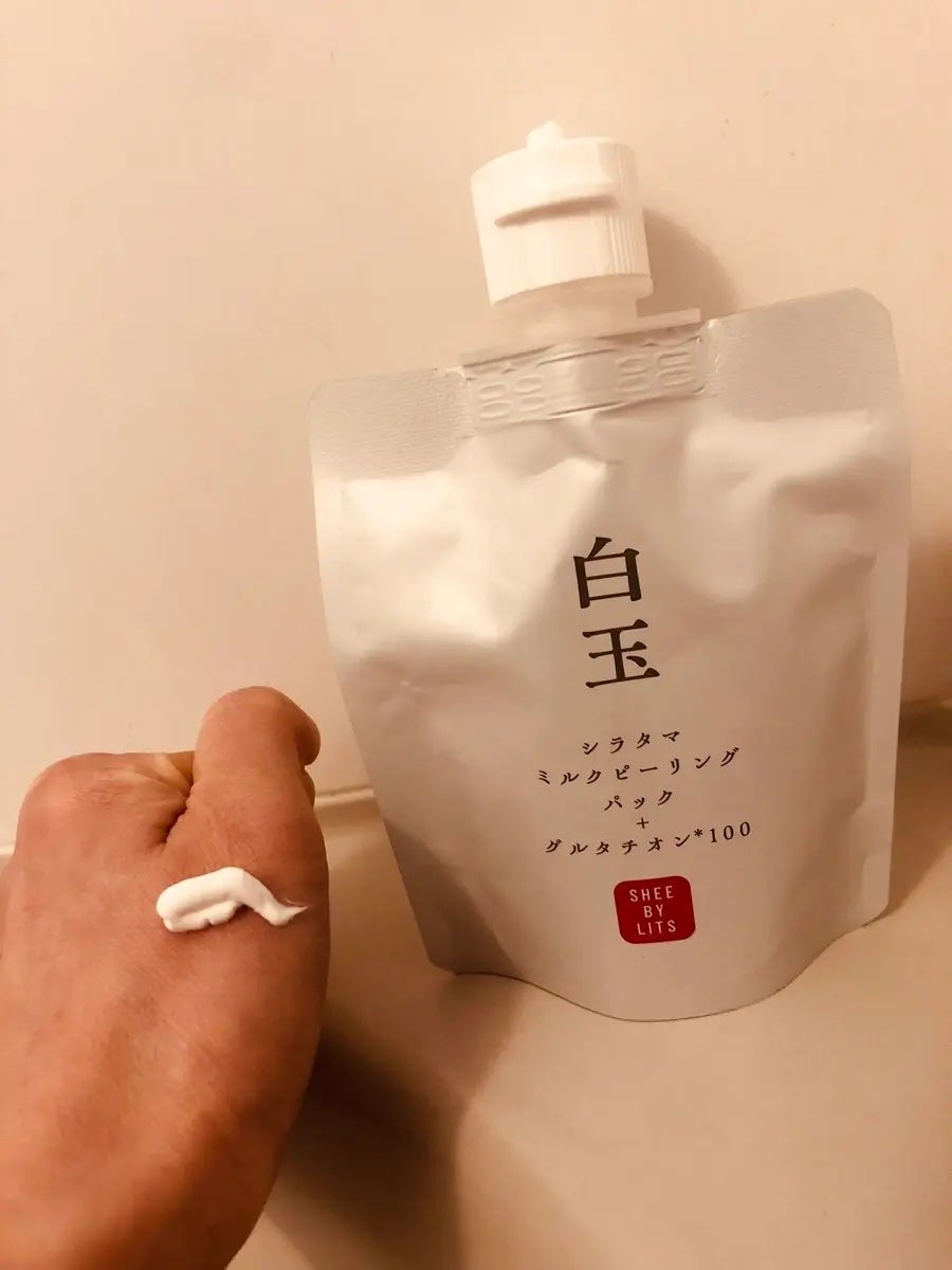 SHEE BY LITS 白玉ミルクピーリングパック/リッツ/洗い流すパック・マスクを使ったクチコミ(2枚目)