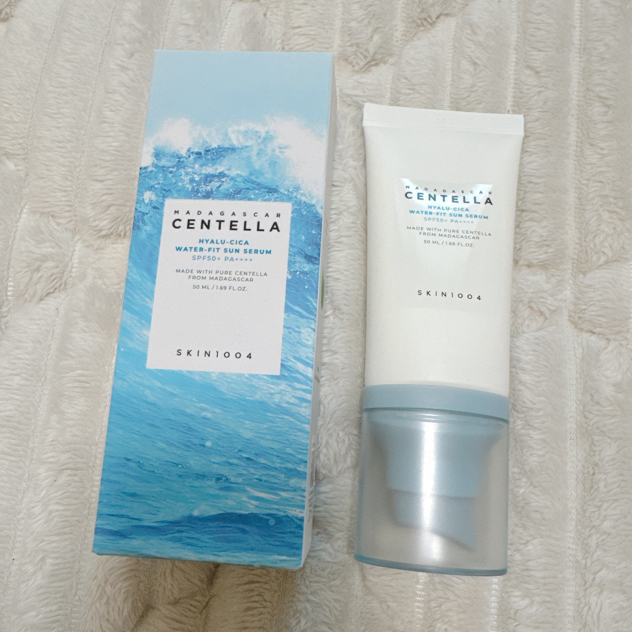 ヒアルーシカ ウォーターフィット サンセラム/SKIN1004/日焼け止めローションを使ったクチコミ（1枚目）