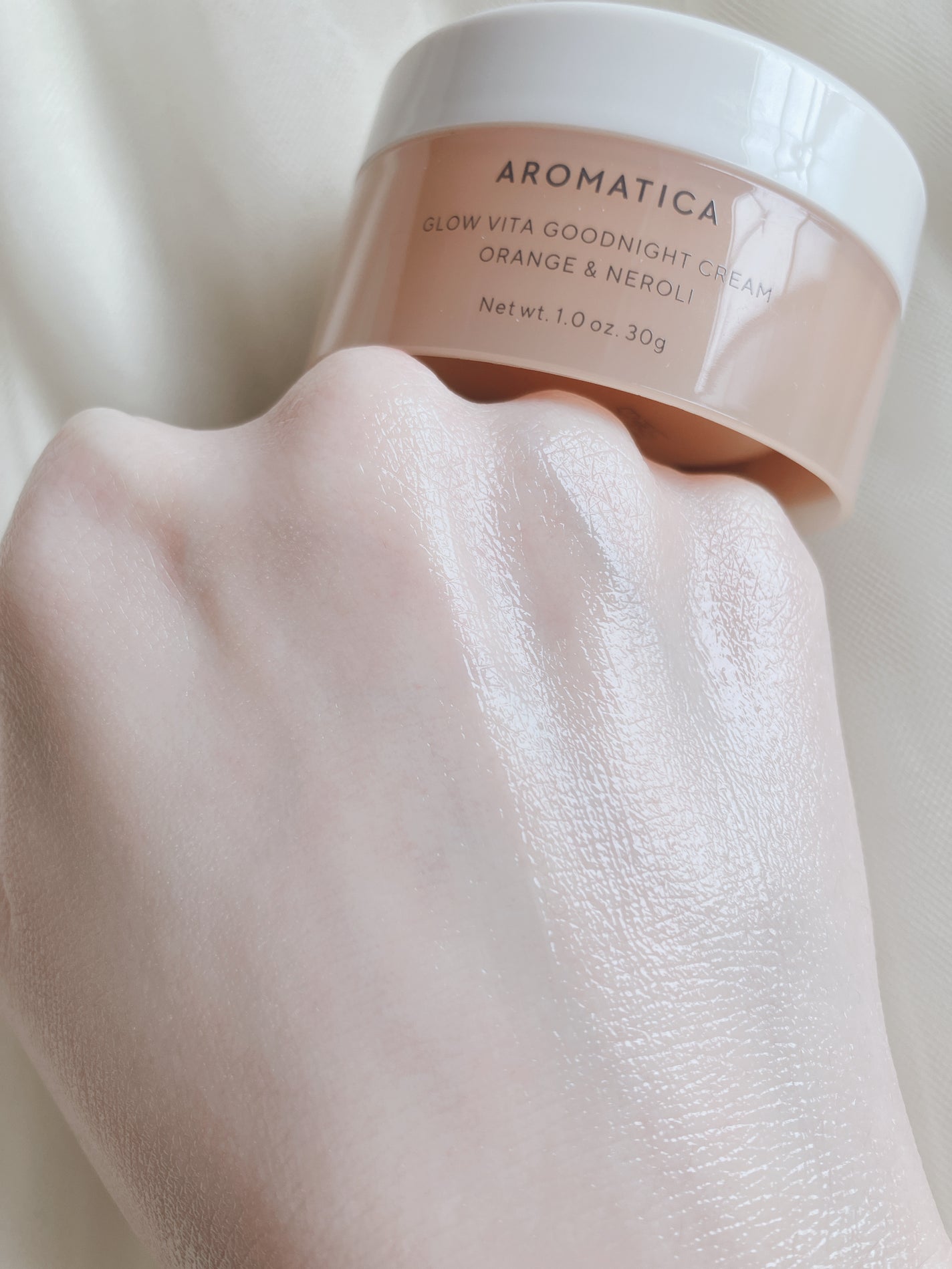 グロービタグットナイトクリーム/AROMATICA/フェイスクリームを使ったクチコミ(3枚目)