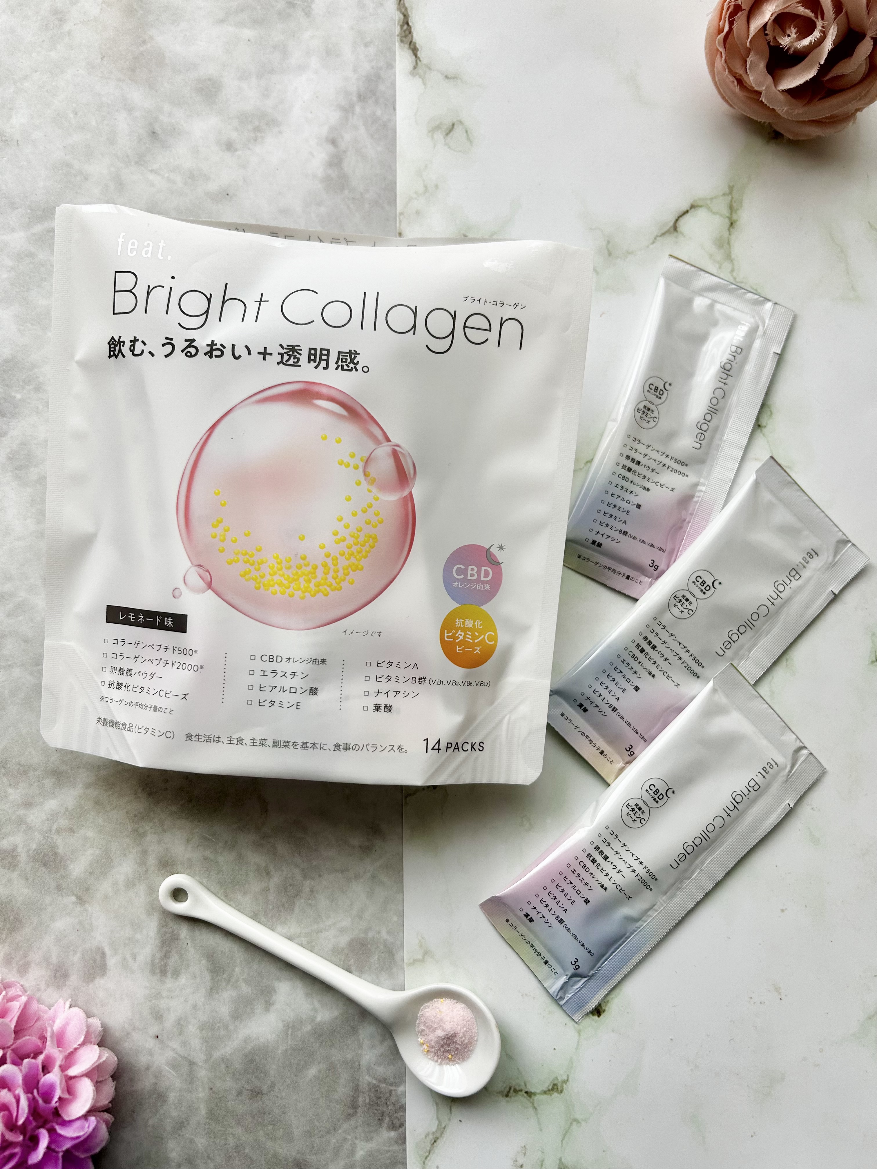 ブライト コラーゲン/Feat./美容サプリメントを使ったクチコミ（1枚目）