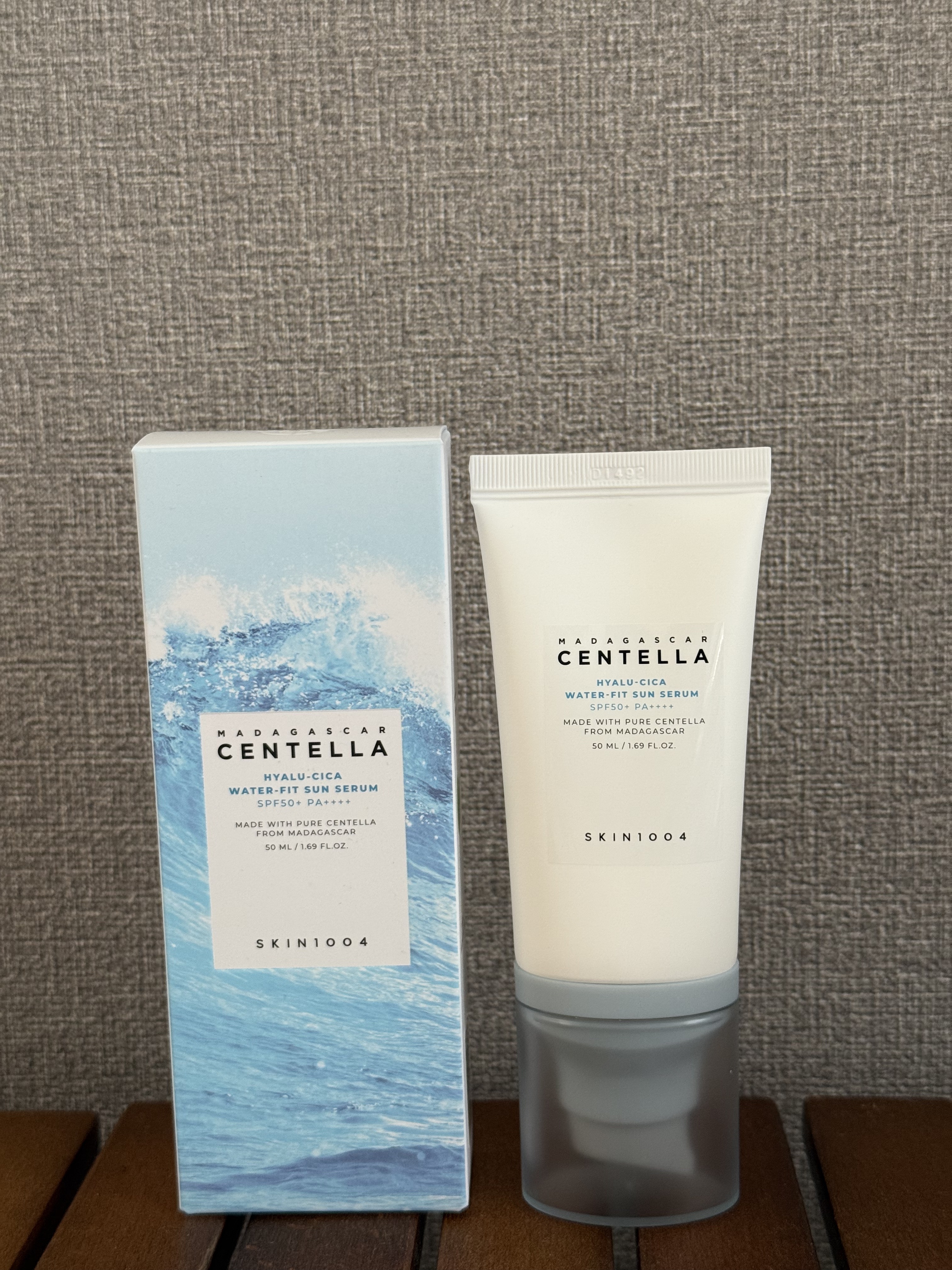 ヒアルーシカ ウォーターフィット サンセラム/SKIN1004/日焼け止めローションを使ったクチコミ（1枚目）