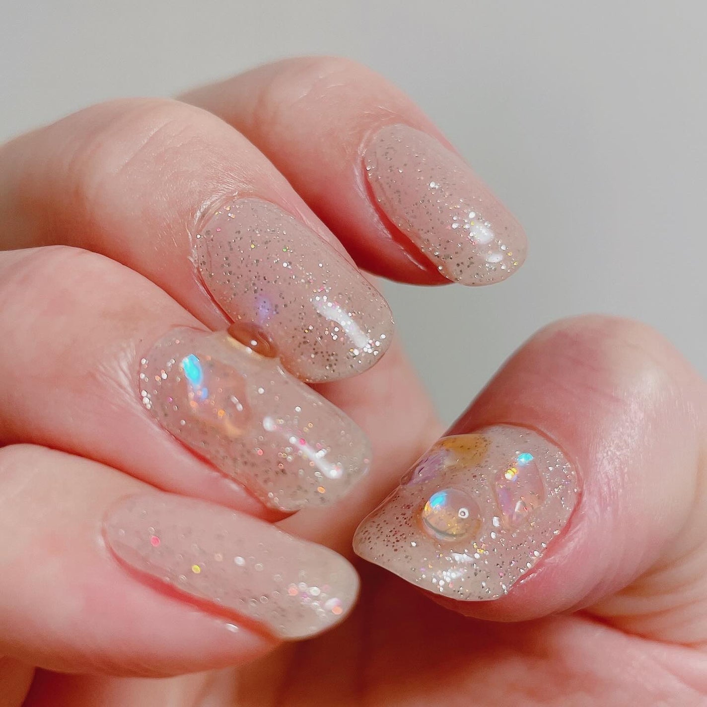 セミキュアジェルネイル(ハンド)/ohora/ネイルシールを使ったクチコミ(5枚目)