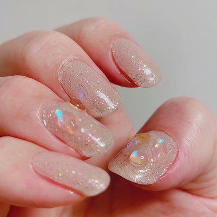 セミキュアジェルネイル(ハンド)/ohora/ネイルシールを使ったクチコミ(5枚目)