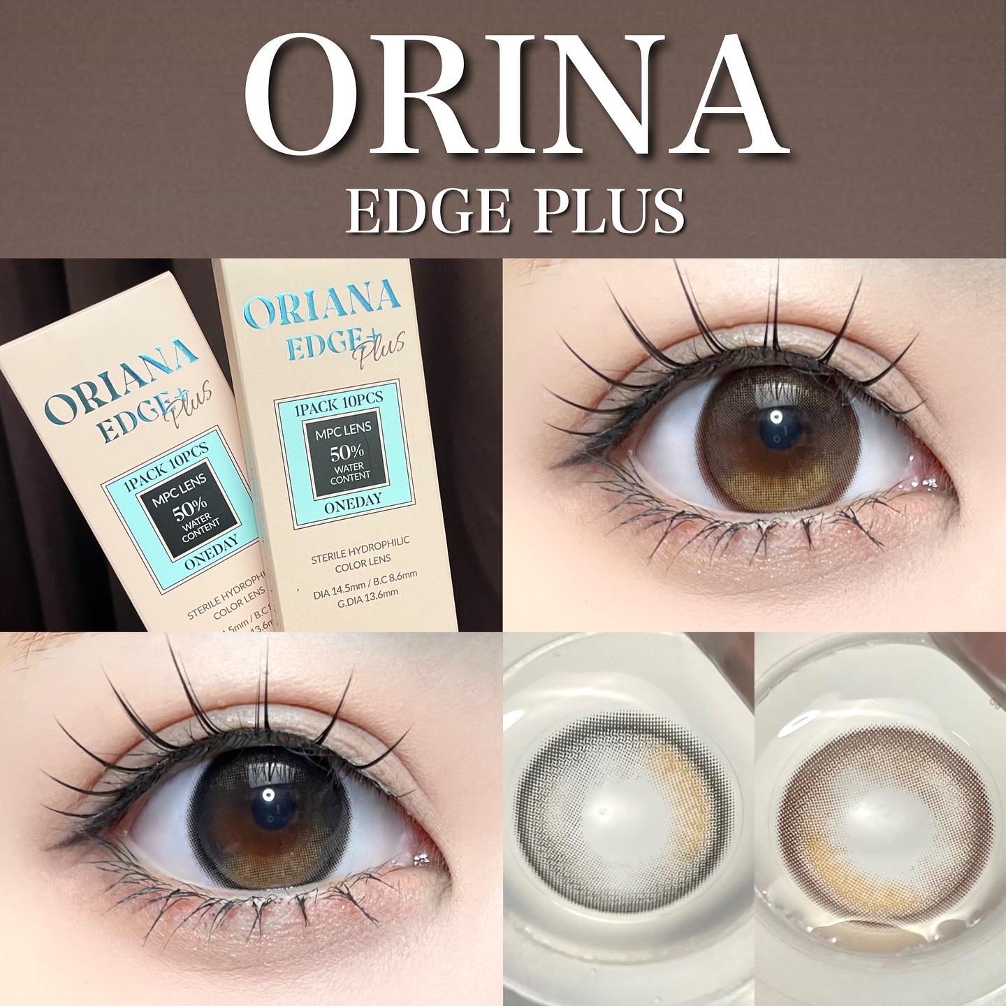 ORIANA EDGE+1DAY/蜜のレンズ/ワンデー（１DAY）カラコンを使ったクチコミ（1枚目）