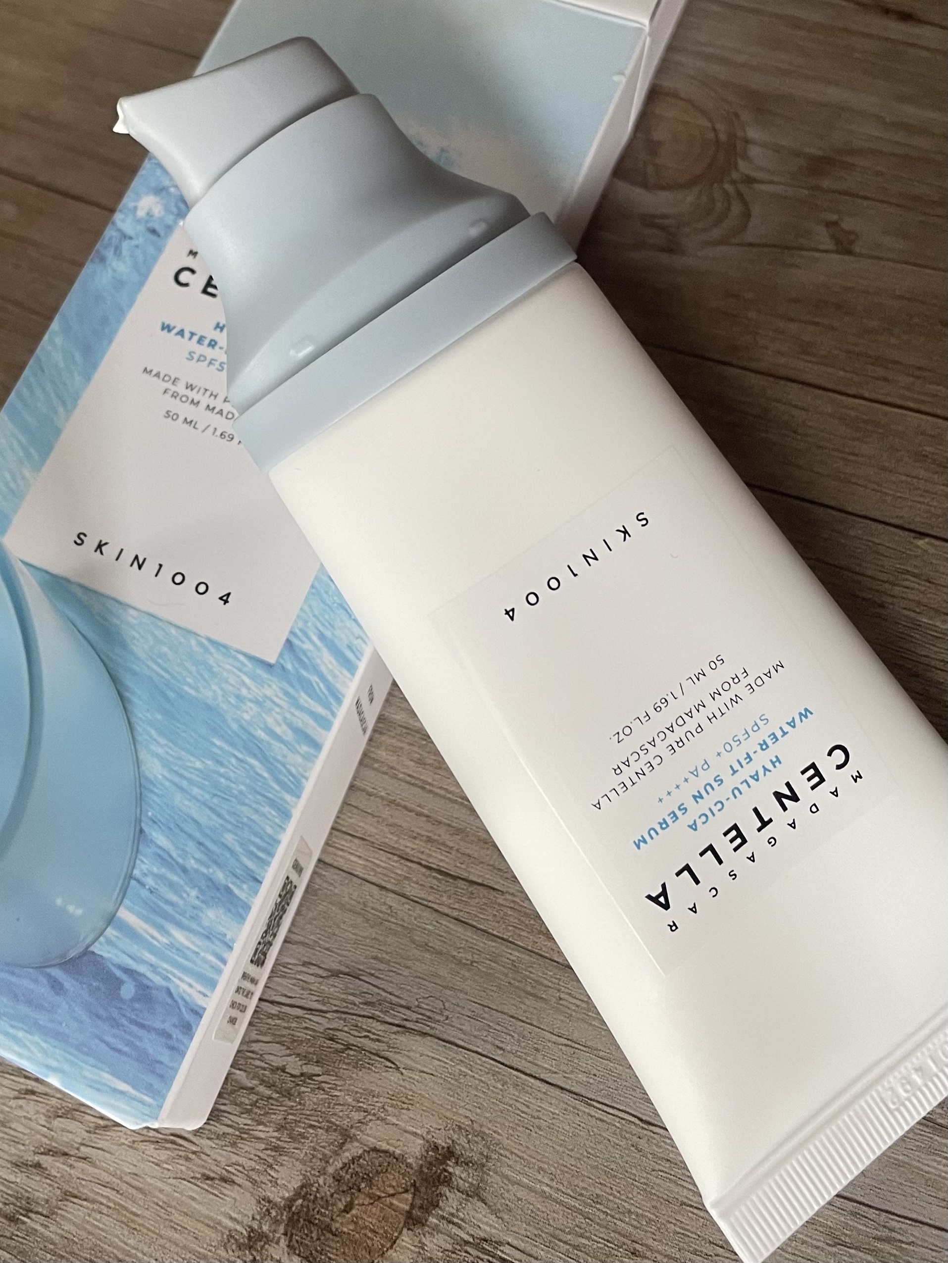 ヒアルーシカ ウォーターフィット サンセラム/SKIN1004/日焼け止めローションを使ったクチコミ（1枚目）