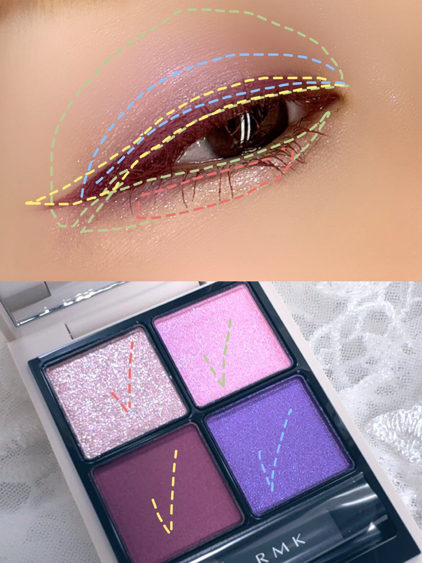 RMK シンクロマティック アイシャドウパレット/RMK/アイシャドウパレットを使ったクチコミ(5枚目)