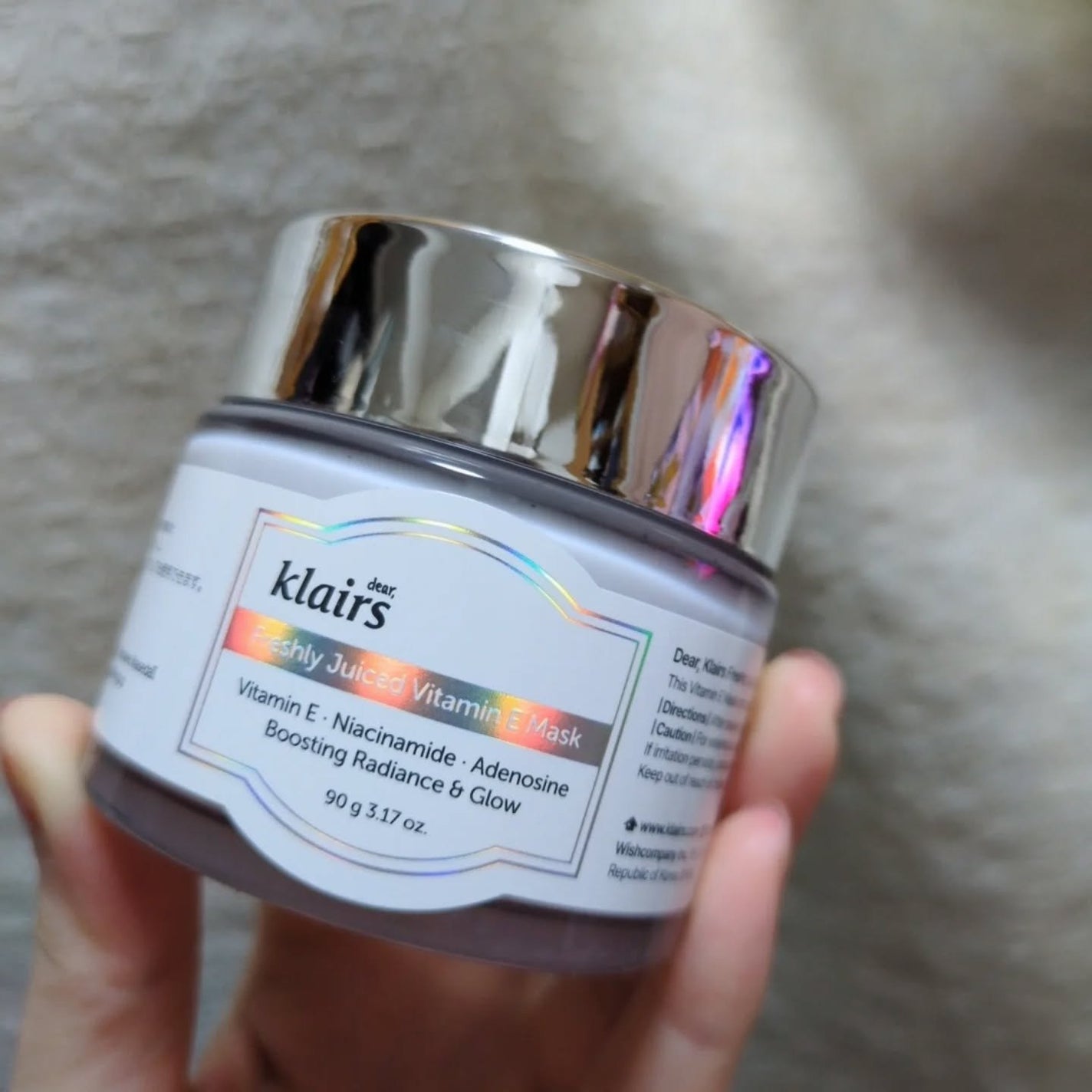 フレッシュリージュースドビタミンEマスク(90g)/Klairs/フェイスクリームを使ったクチコミ(5枚目)