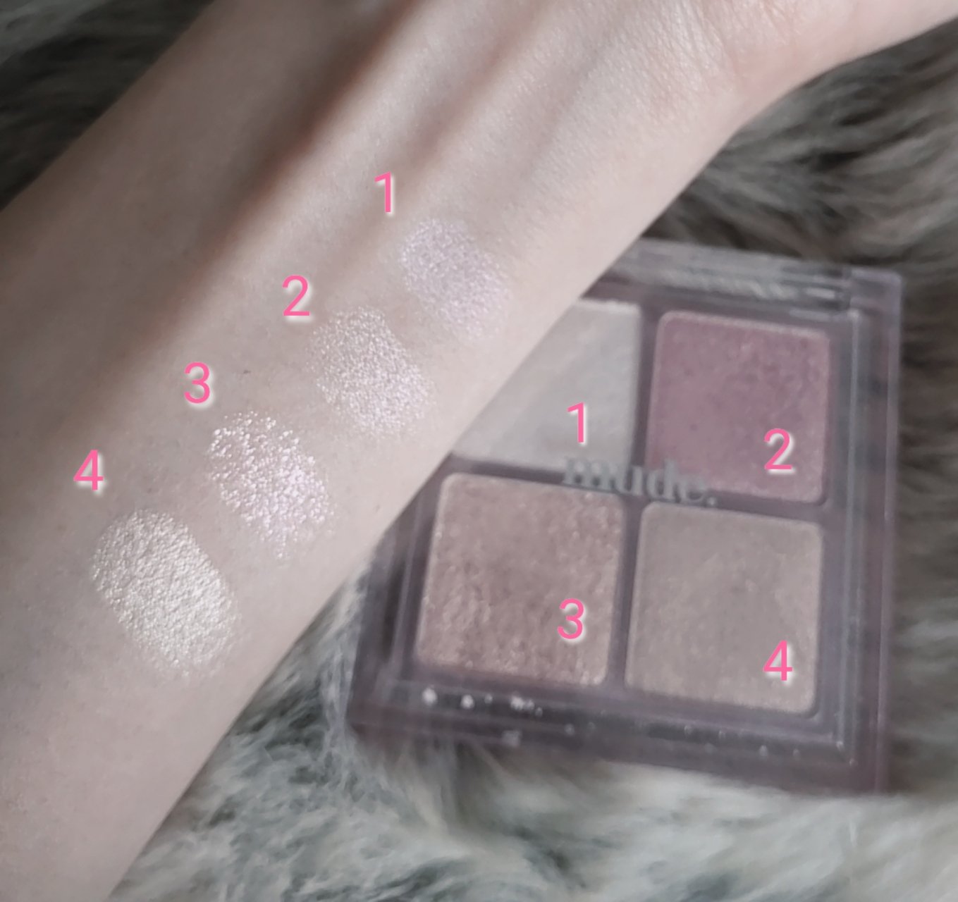 フルブルームブロウパレット/mude./アイシャドウパレットを使ったクチコミ（2枚目）